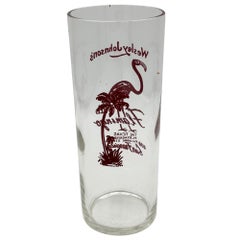 Mid-Century Texas Playhouse/Club Flamingo San Francisco Double Bar Collins Glass