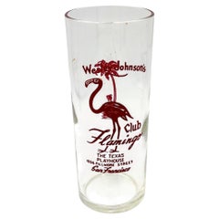 Mid-Century Texas Playhouse/Club Flamingo San Francisco Double Bar Collins Glass