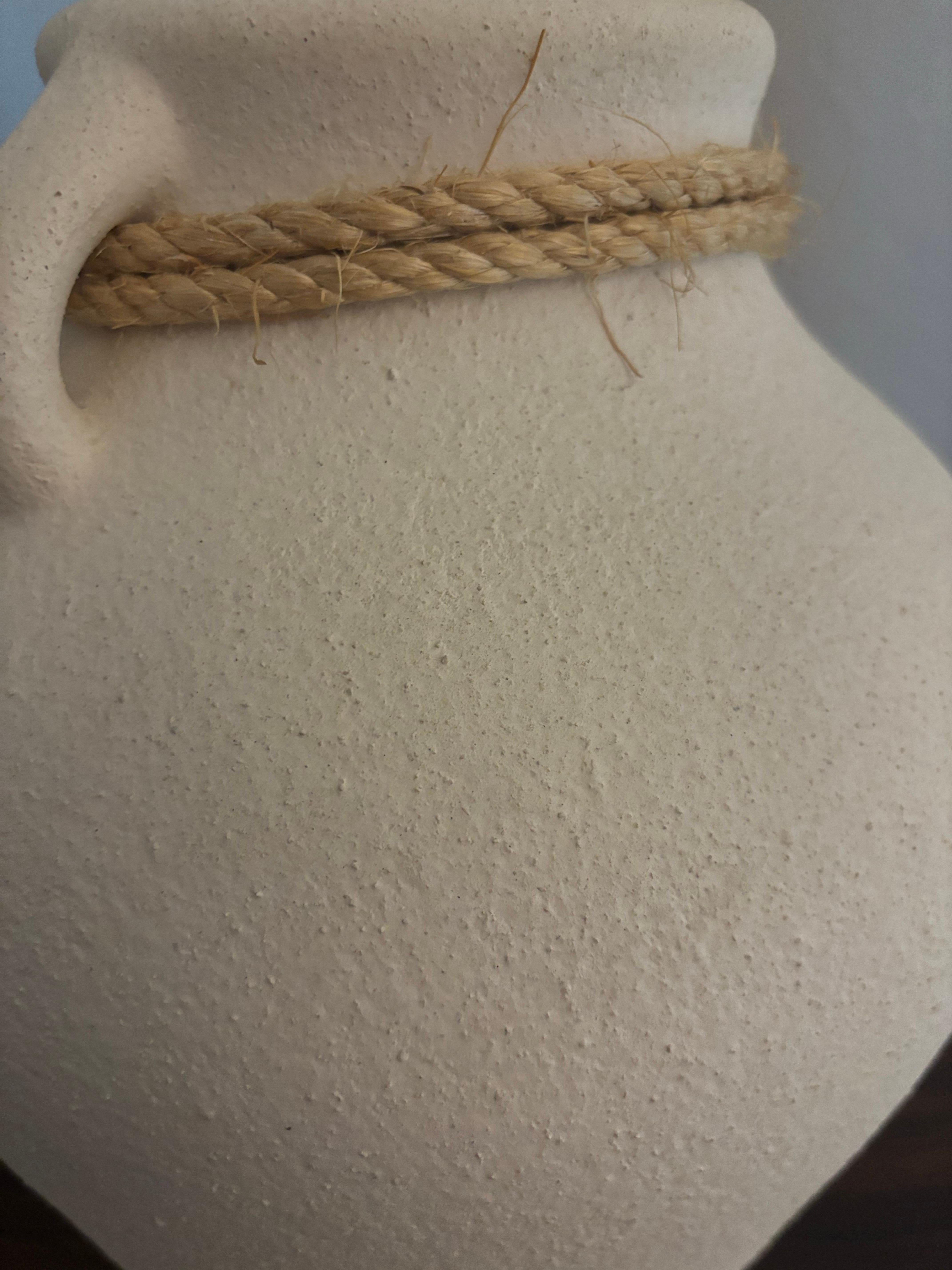 Lámparas de mesa de cerámica texturizada de mediados de siglo siglo XX en venta