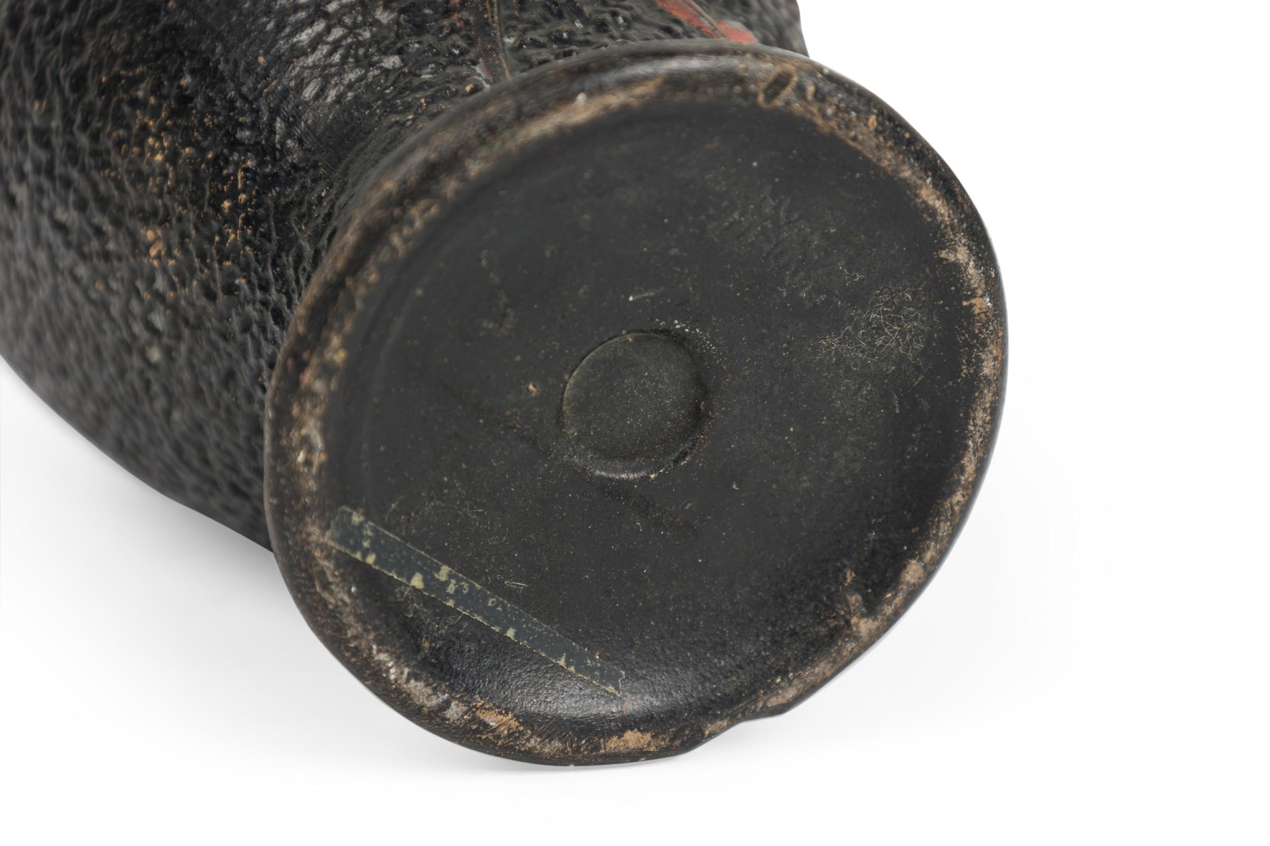 Mid-Century Textured Urn of aBird Sitting On A Branch For Sale 1