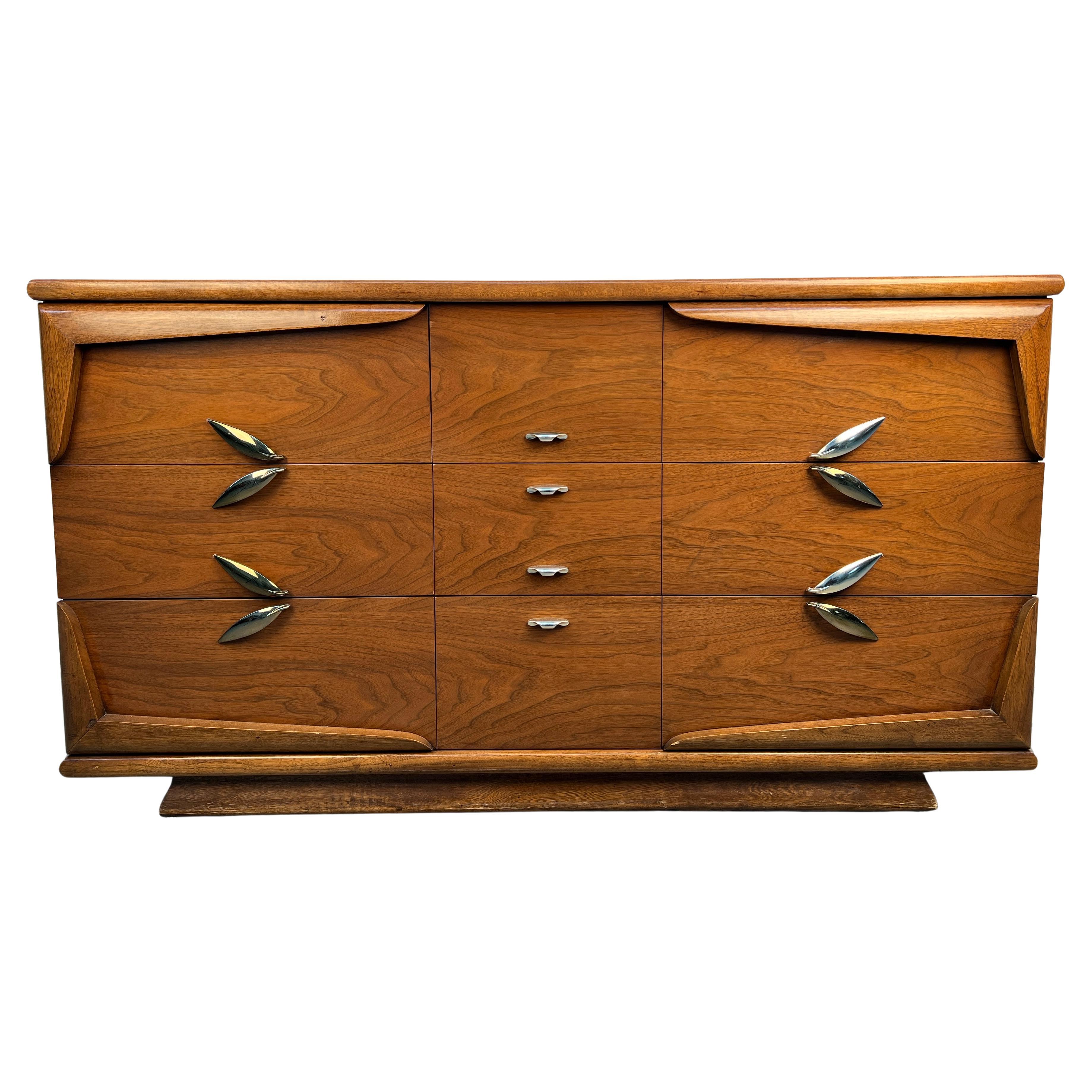 Mid-Century "The Barnsley" Walnut Dresser by Kent Coffey