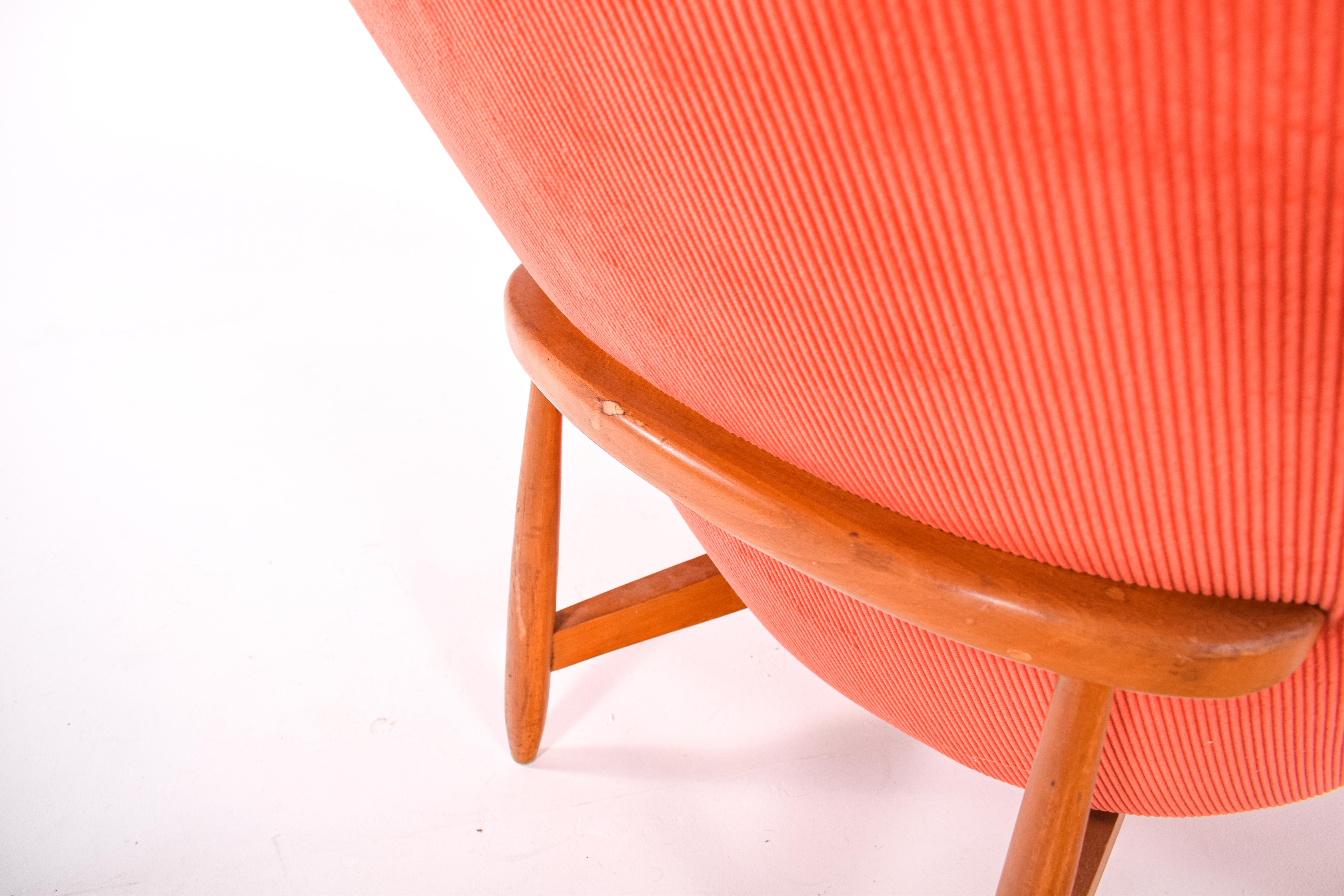 Mid-20th Century Mid Century Theo Ruth Armchair Model 115 for Artiford