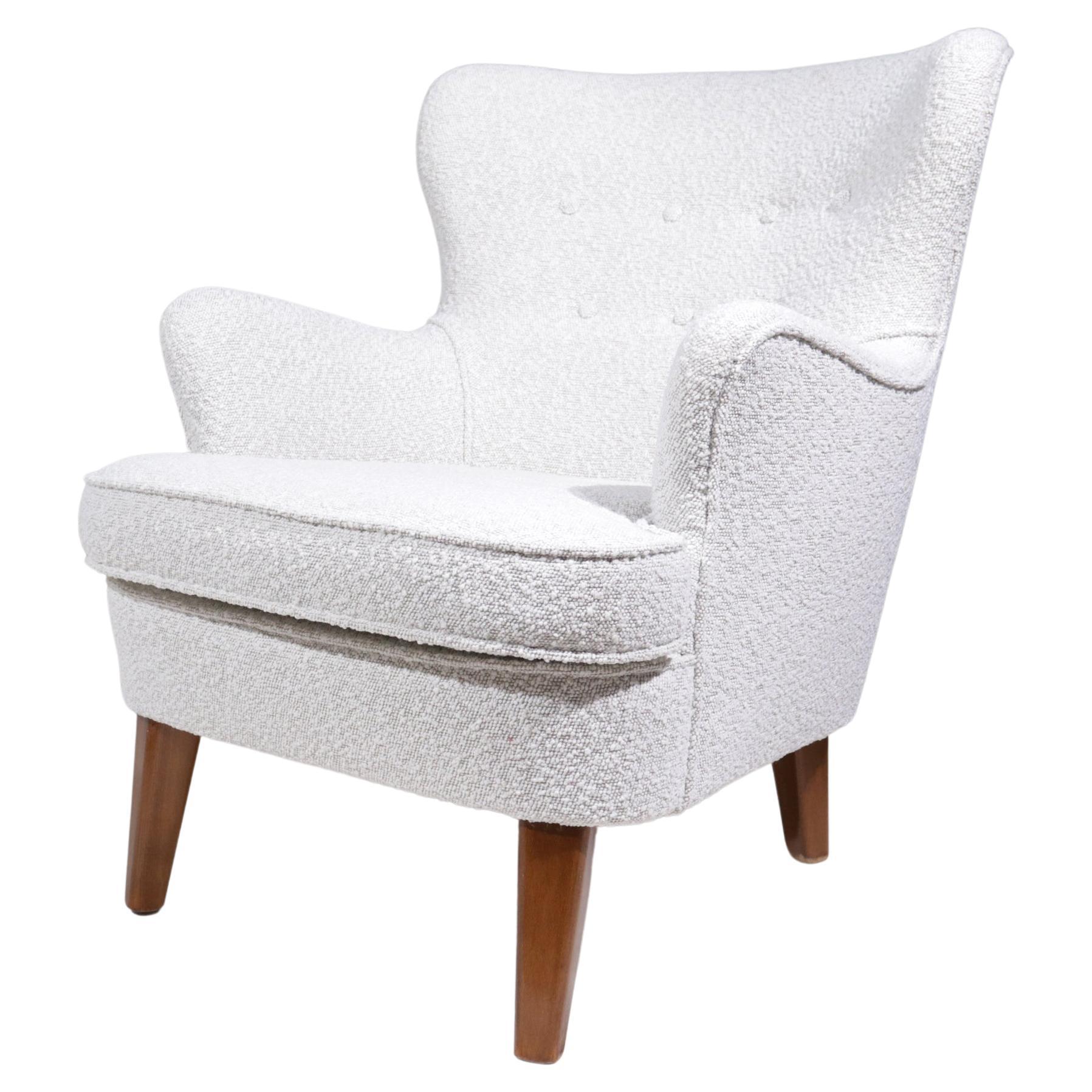 Mid-Century Theo Ruth Artifort 1950s Boucle Armchair / Lounge Chair
