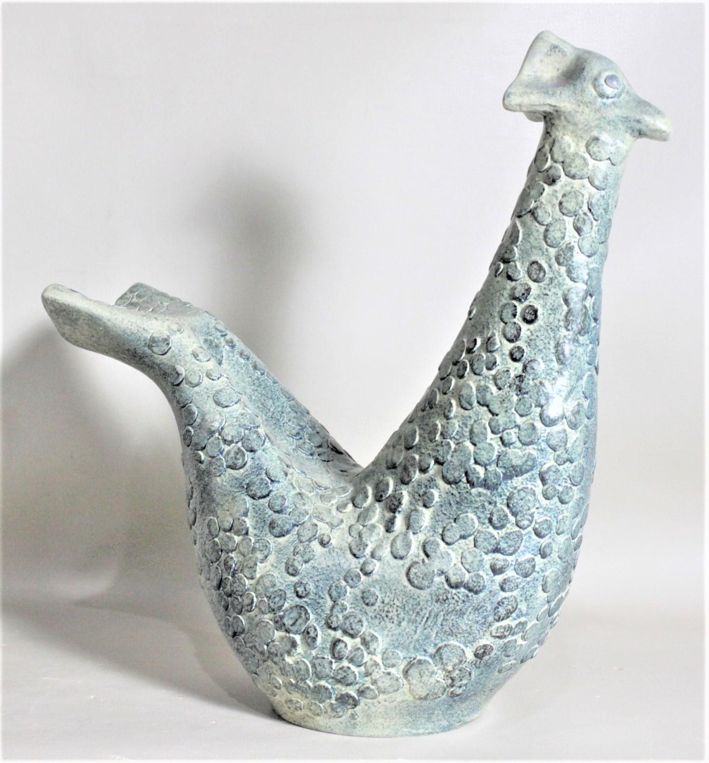 Theo & Susan Harlander Poterie Brooklin Mid-Century Sculpture d'oiseau stylisé en vente 4