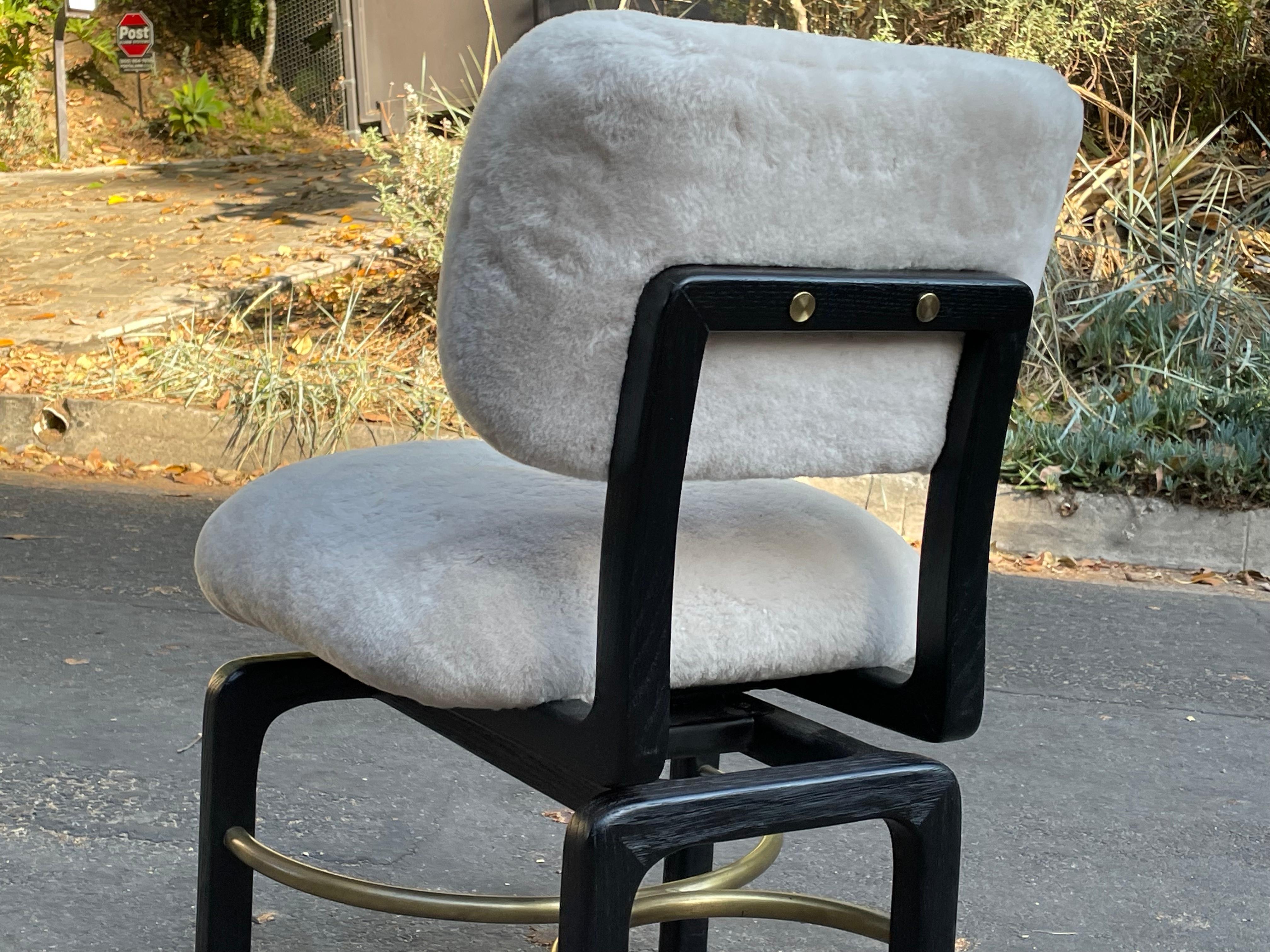 American Mid-Century Thomas Hayes Swivel Chair For Sale
