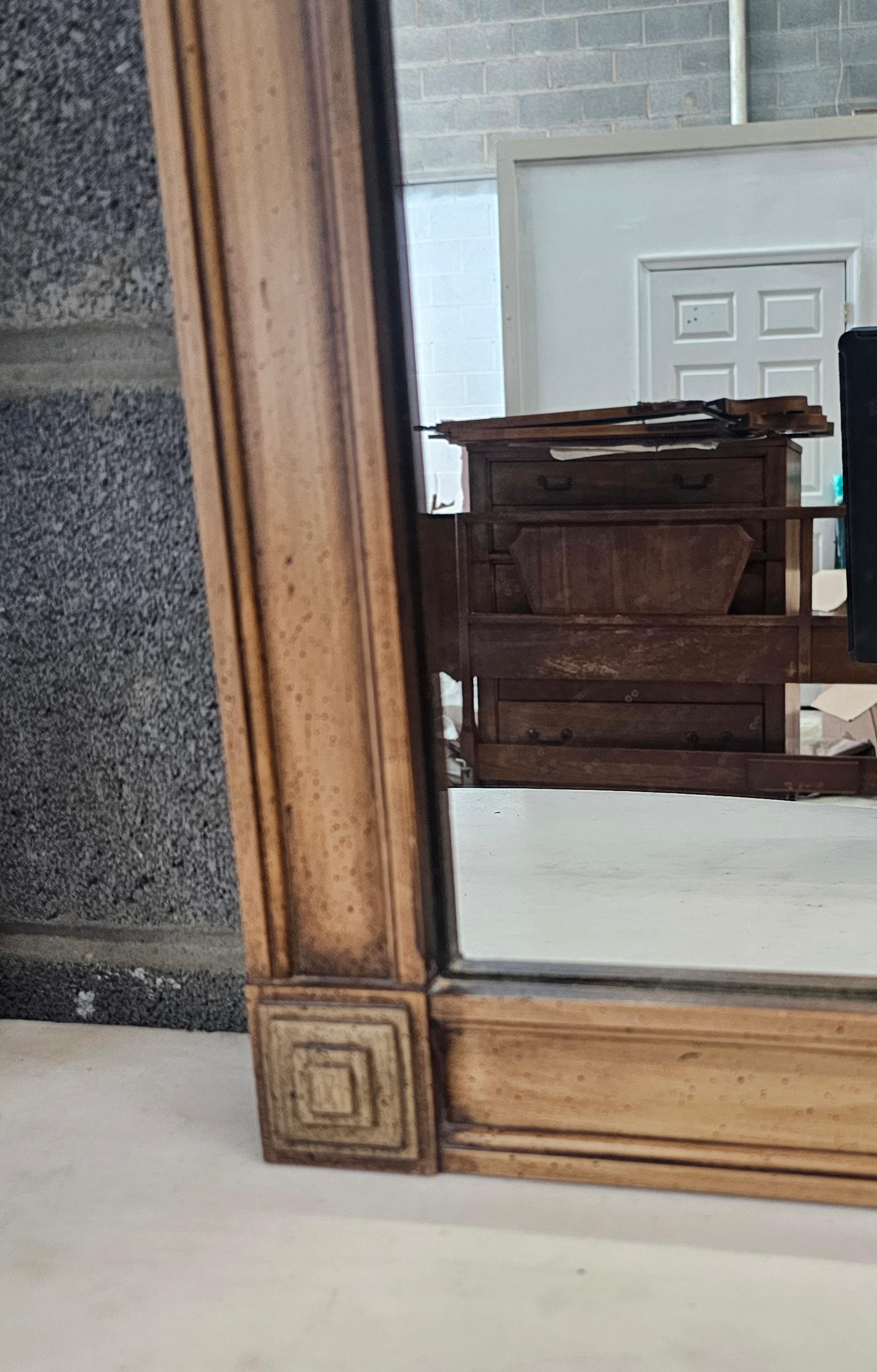 Mid-Century Thomasville Italian Tuscan Style Walnut Wall Mirrors, Pair In Good Condition In Germantown, MD