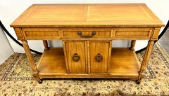 Mid Century Thomasville Rolling Bar Cart Server Buffet Anrichte erweiterbar