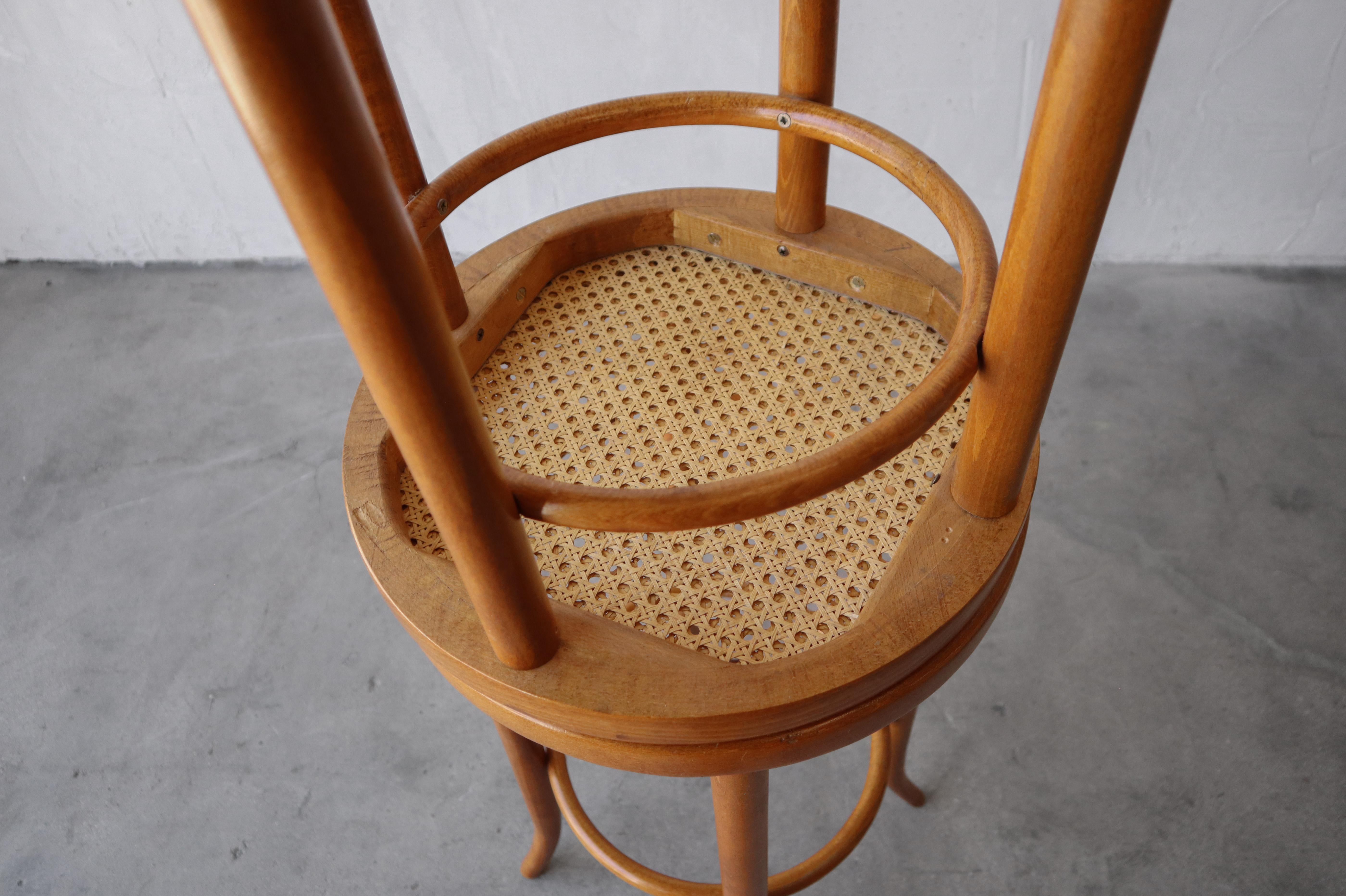 20th Century Mid Century Thonet Bentwood Barstools - Set of 3
