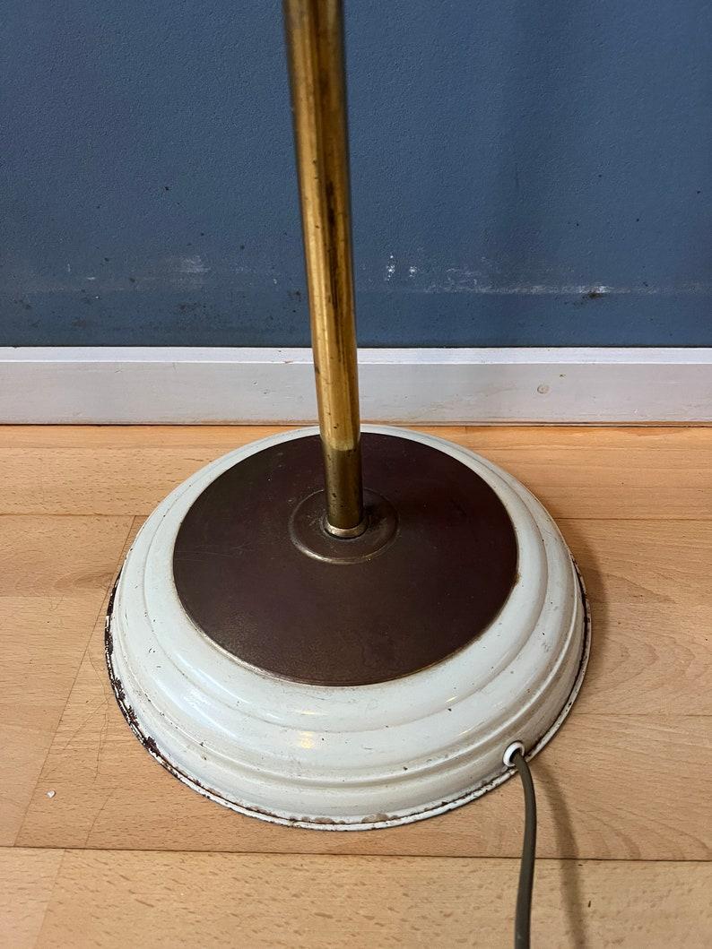 Mid Century Three Arm Brass Floor Lamp with Glass Cones, 1970s 4
