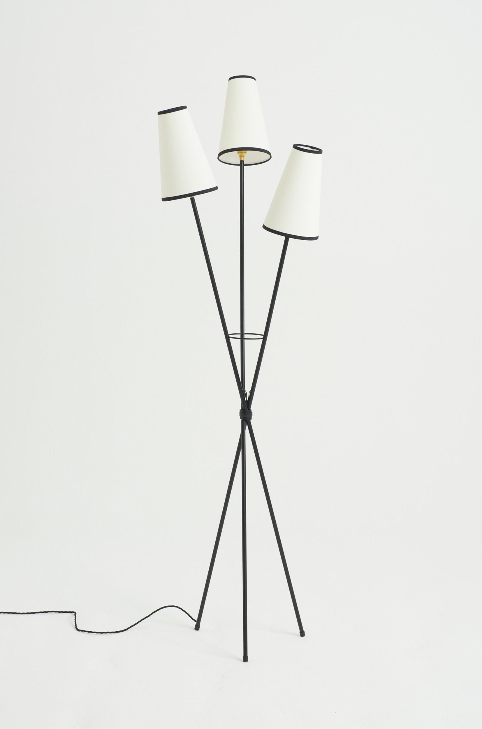 Mid-Century Modern Mid-Century Three-Arm Floor Lamp
