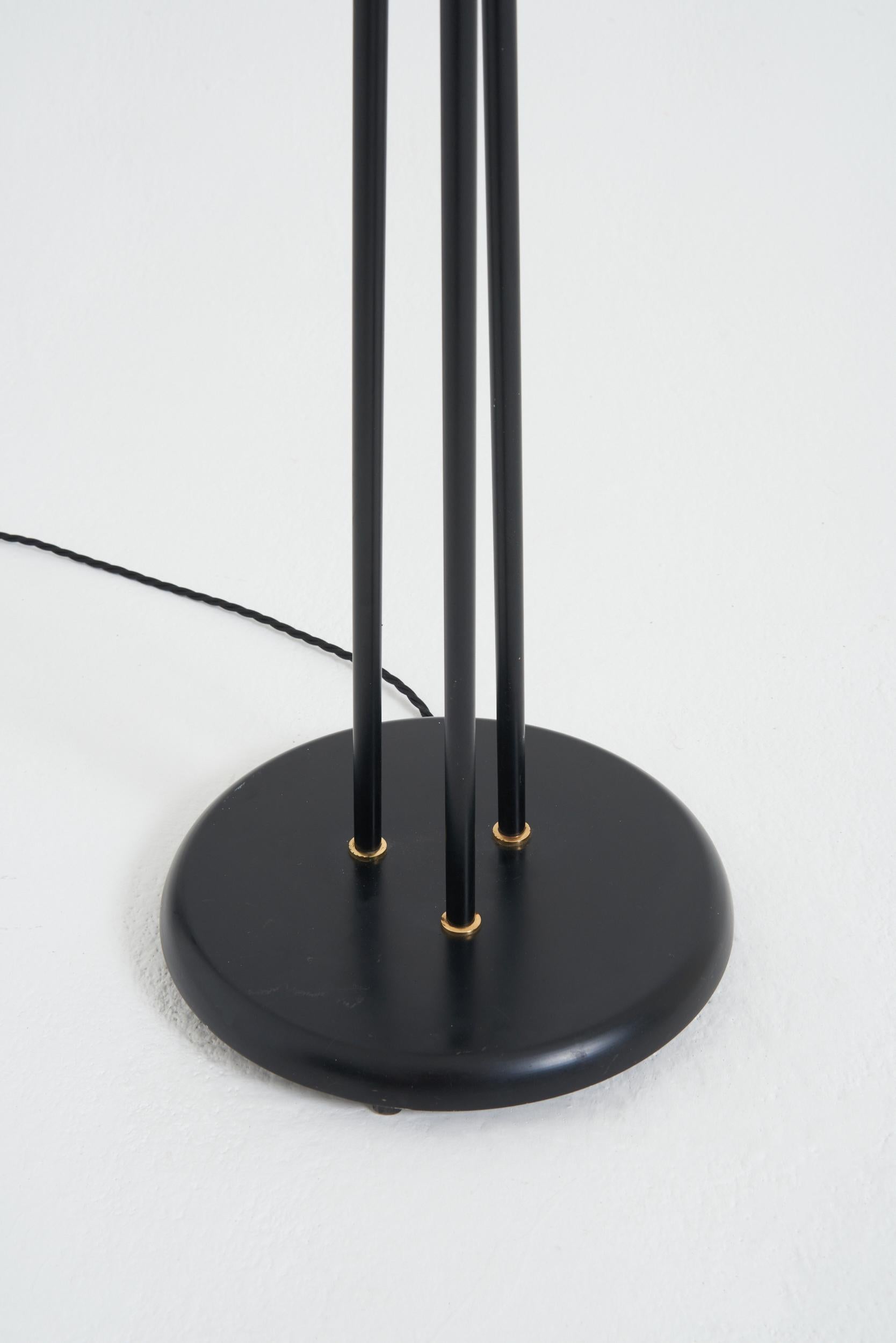 Swedish Mid-Century Three-Arm Floor Lamp