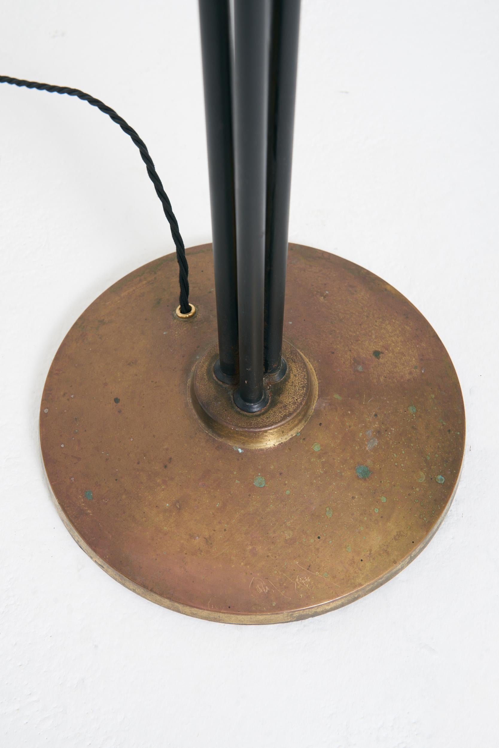 Swedish Mid-Century Three-Arm Floor Lamp