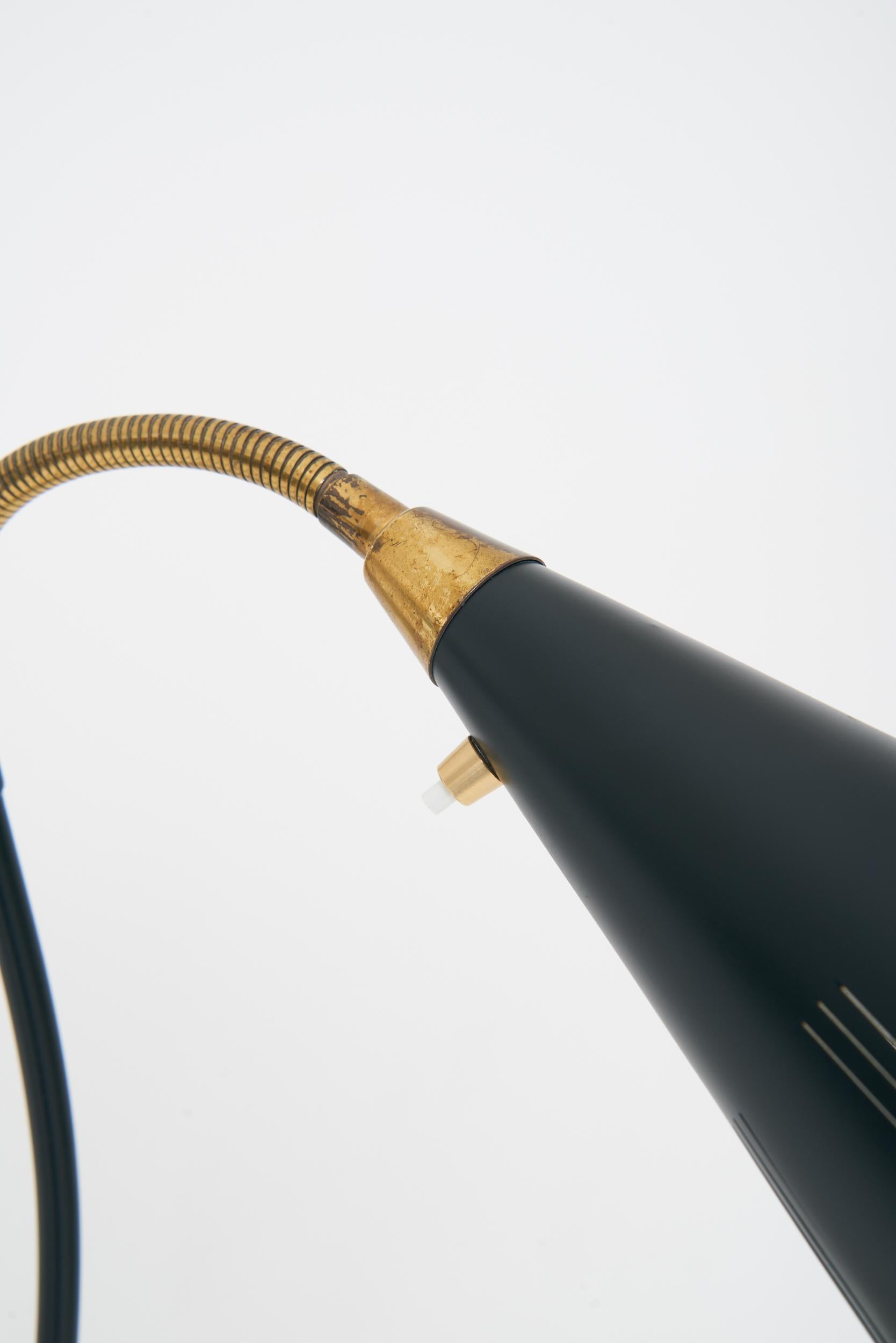 Enameled Mid-Century Three-Arm Floor Lamp