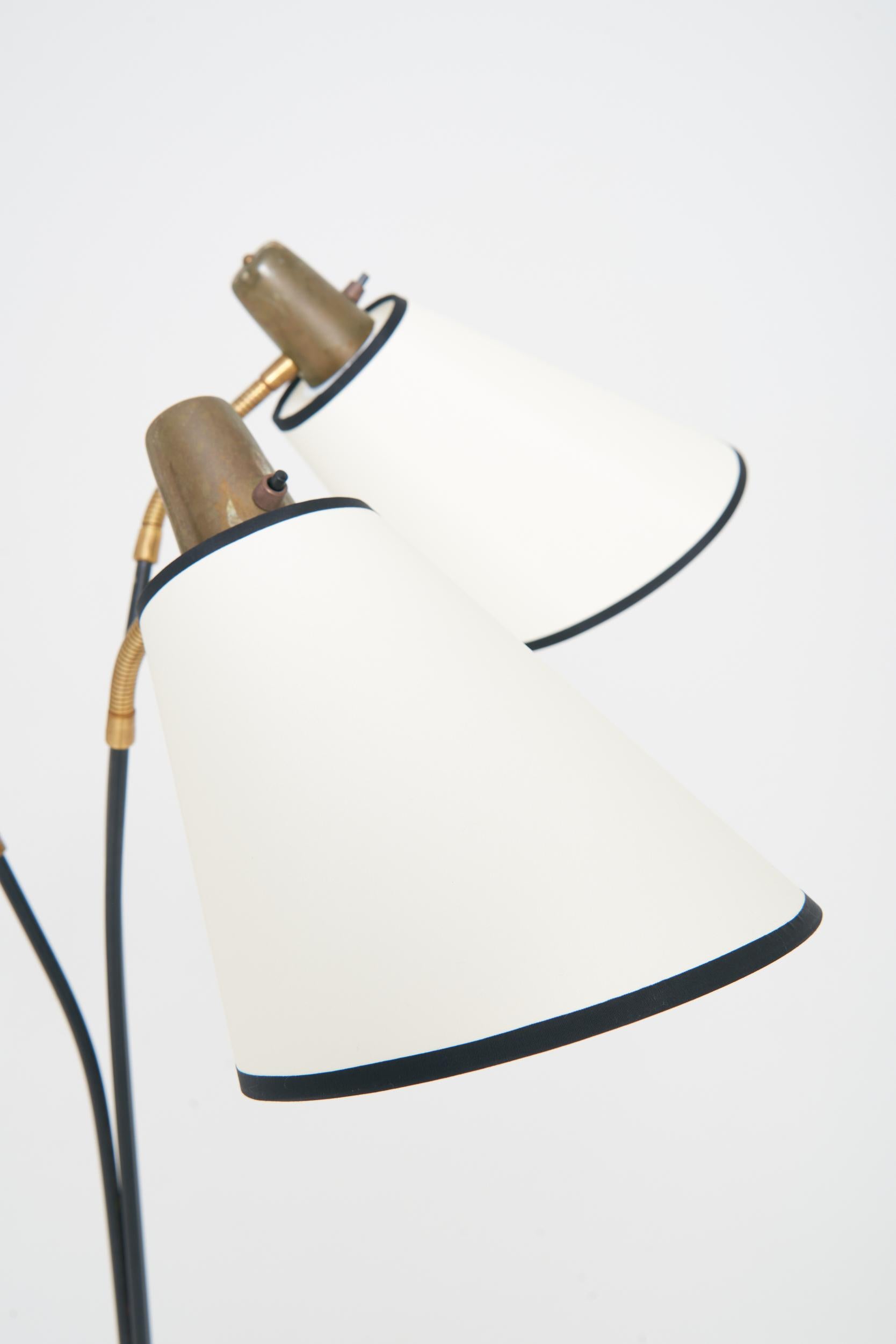 20th Century Mid-Century Three-Arm Floor Lamp