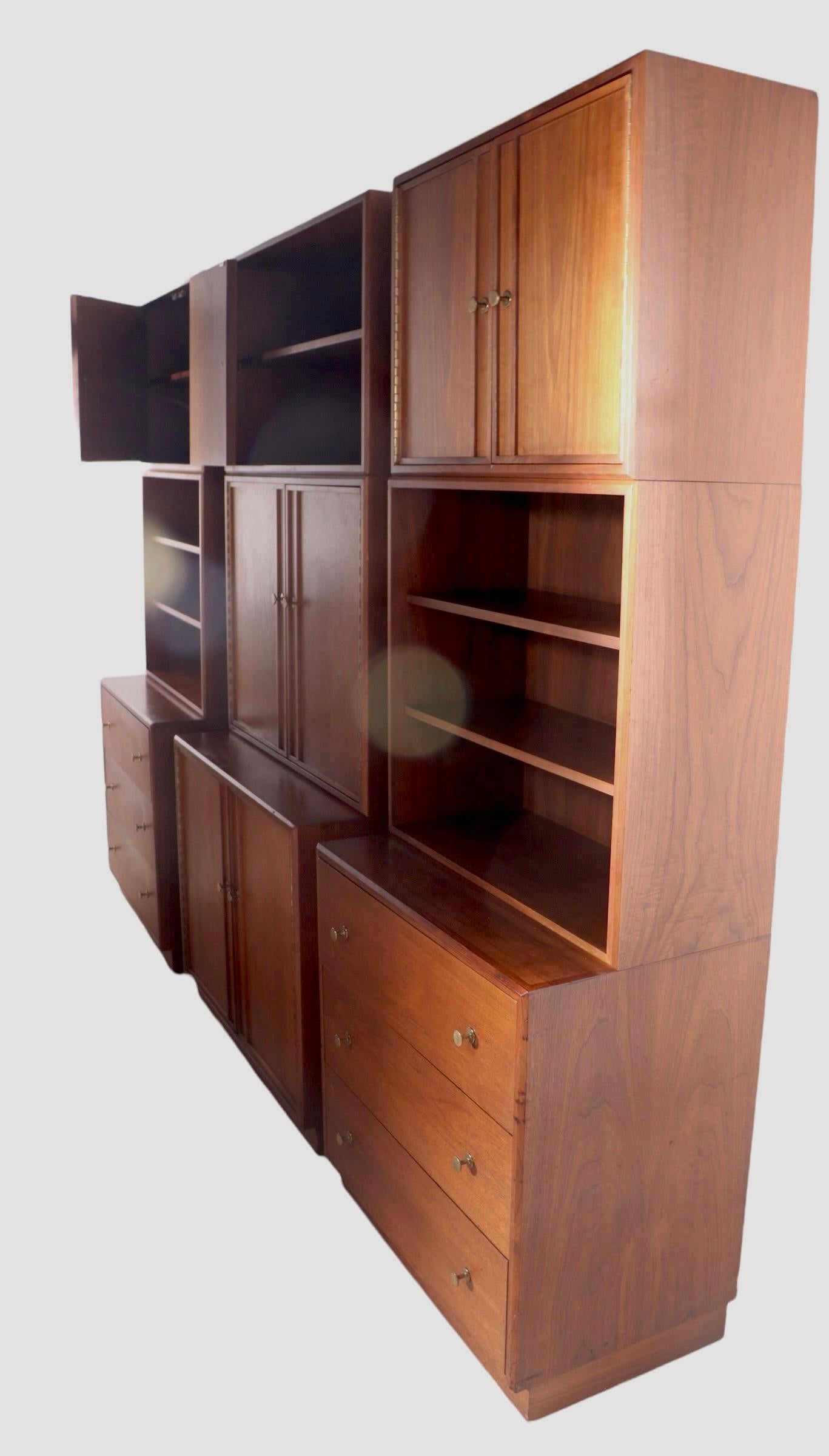 Mid-Century Modern Mid-Century Three Bay Shelf Unit by West Michigan Furniture Co. After Cadovius