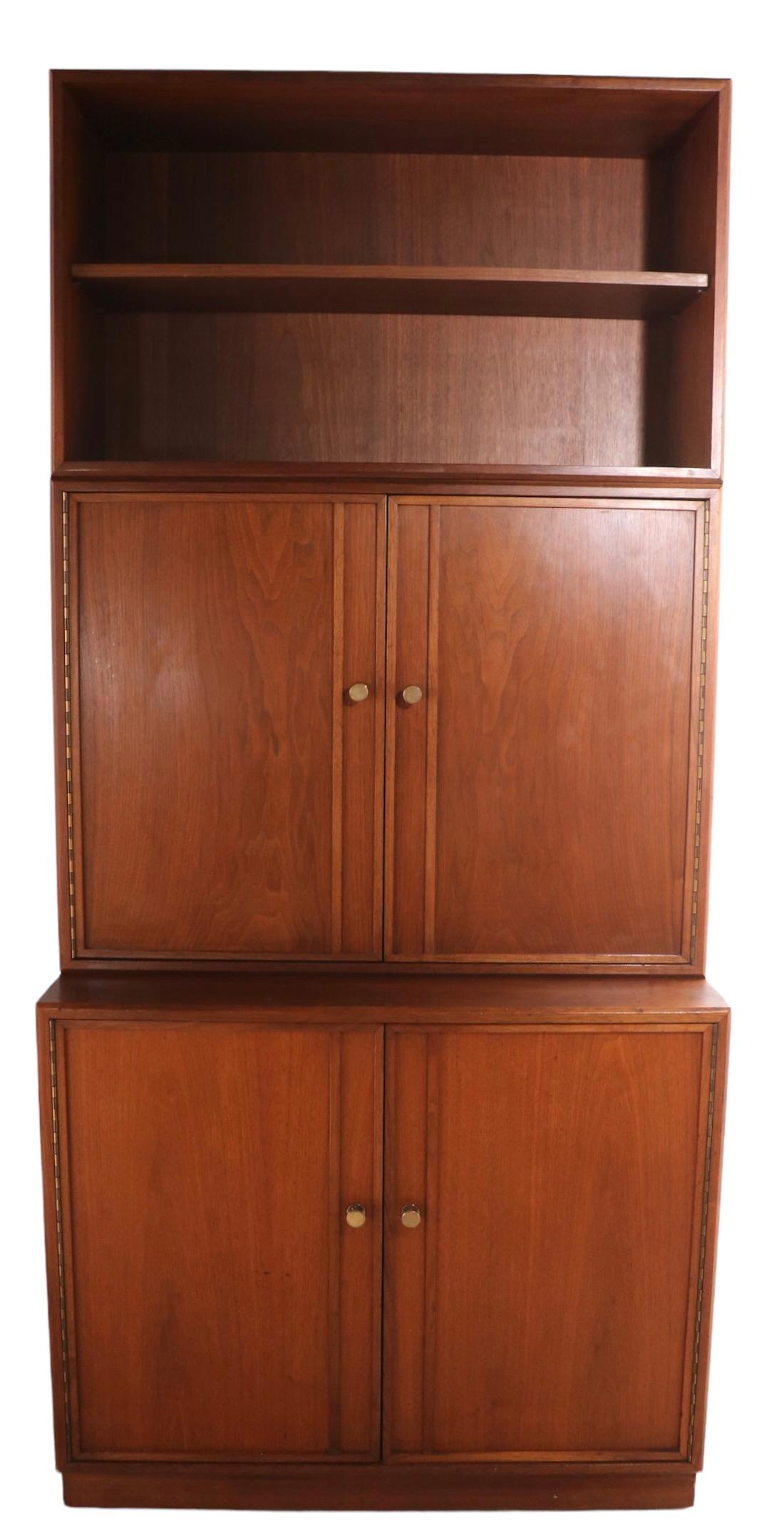 American Mid-Century Three Bay Shelf Unit by West Michigan Furniture Co. After Cadovius