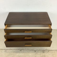 Mid-Century Three Drawer Bedside Dresser by Harvey Probber