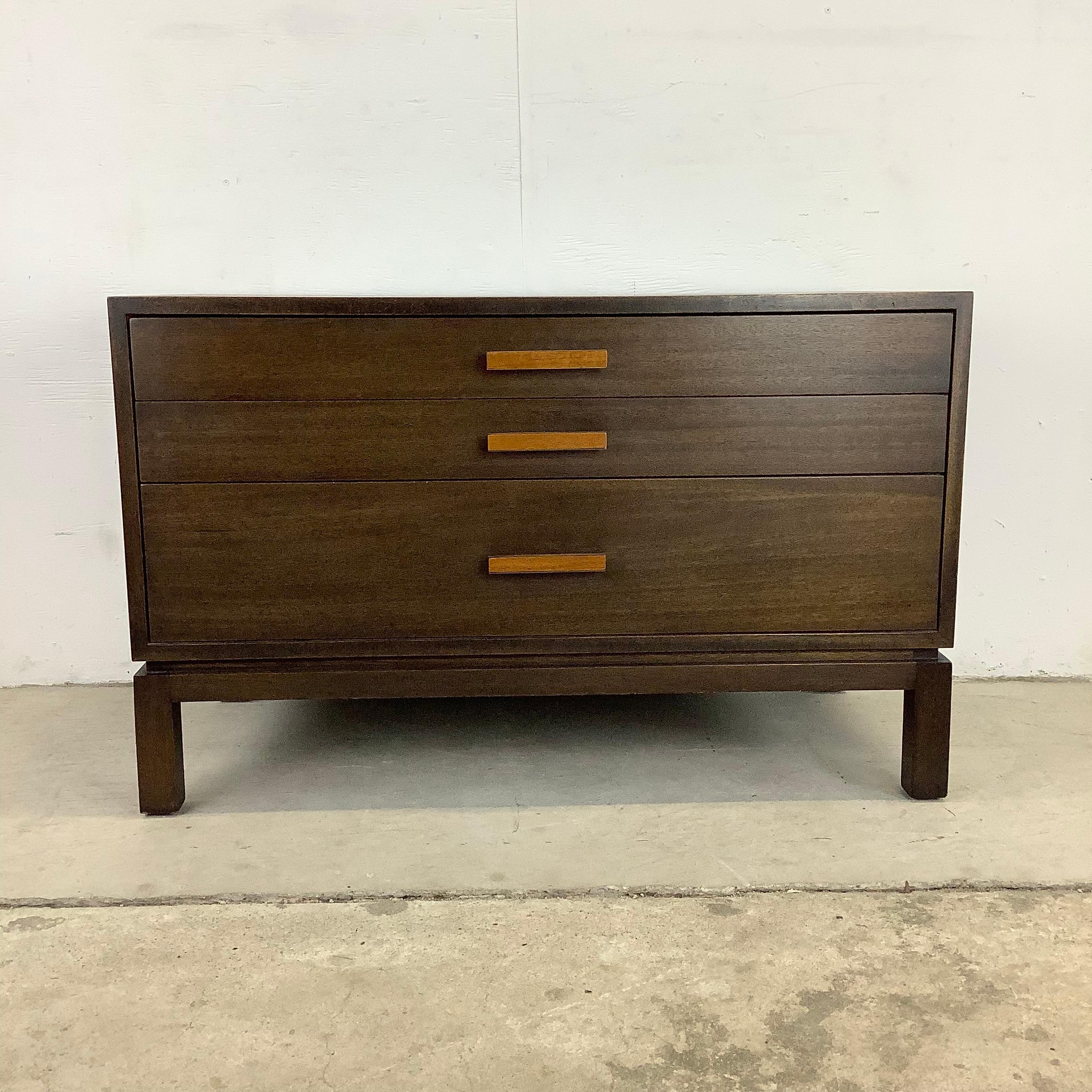 Mid-Century Three Drawer Bedside Dresser by Harvey Probber For Sale 1