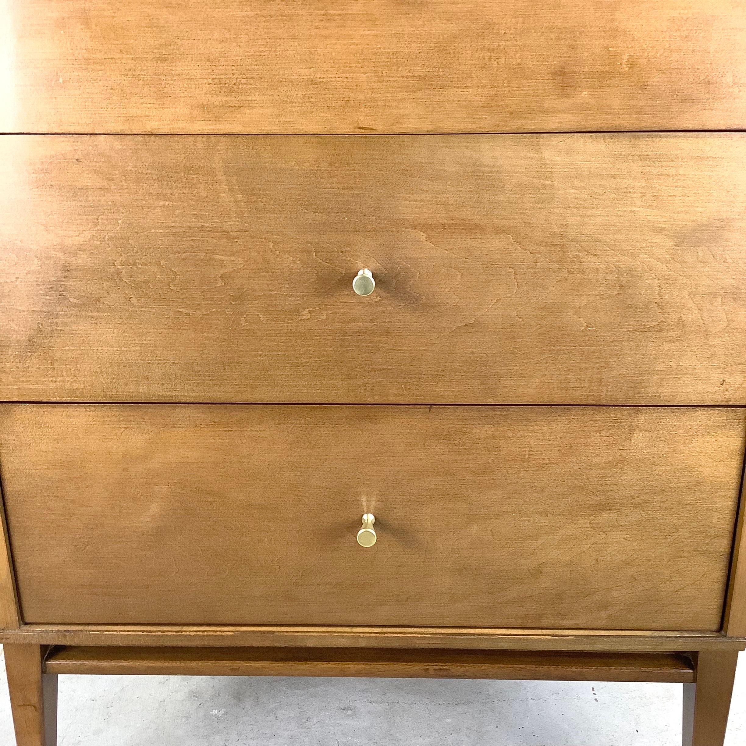 Mid-Century Three Drawer Chest or Nightstand by Paul McCobb For Sale 4