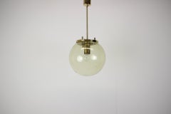 Mid-Century three Glass Pendants, Kamenicky Senov, 1960's