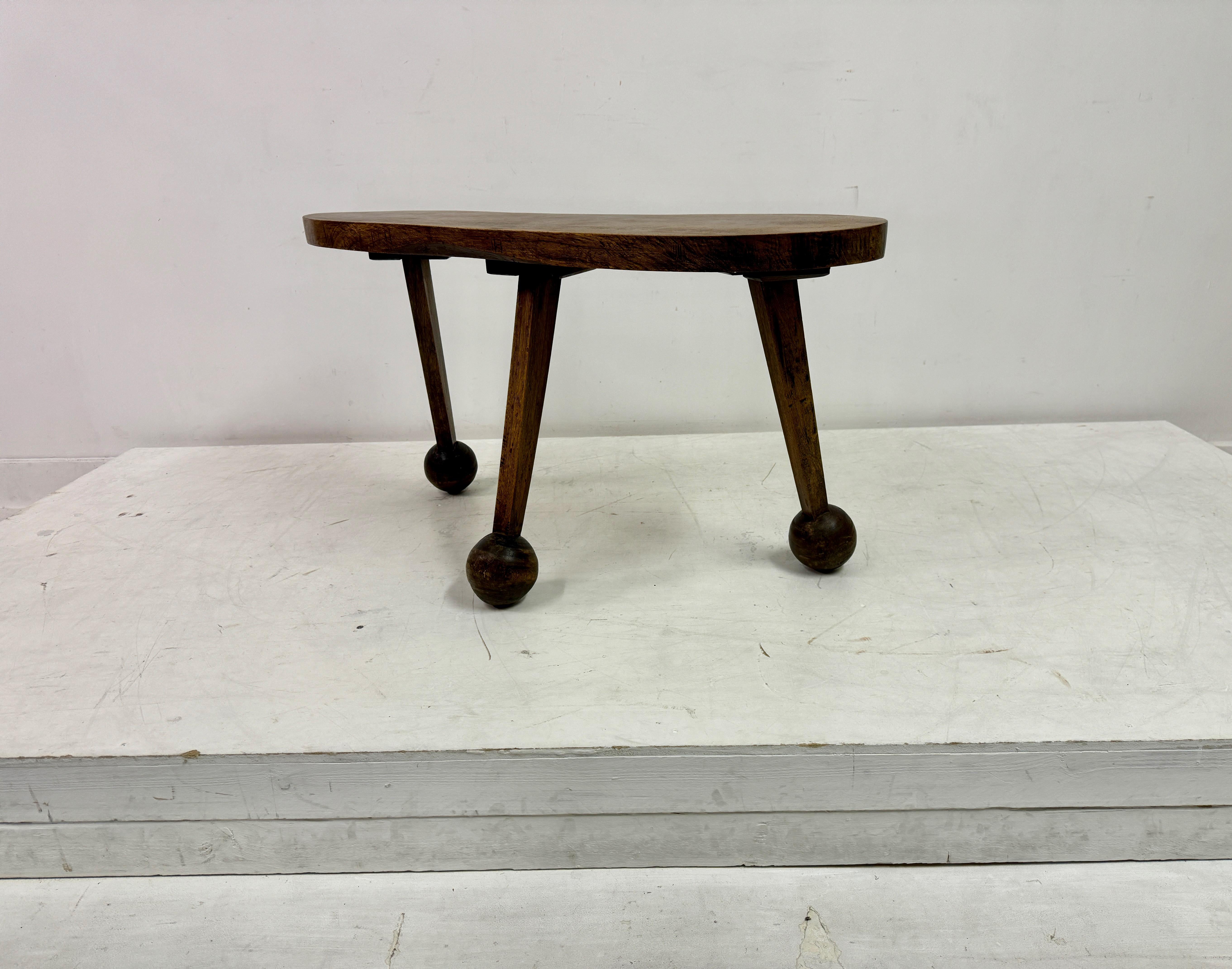 Mid Century Three Legged Coffee Table or Bench For Sale 10