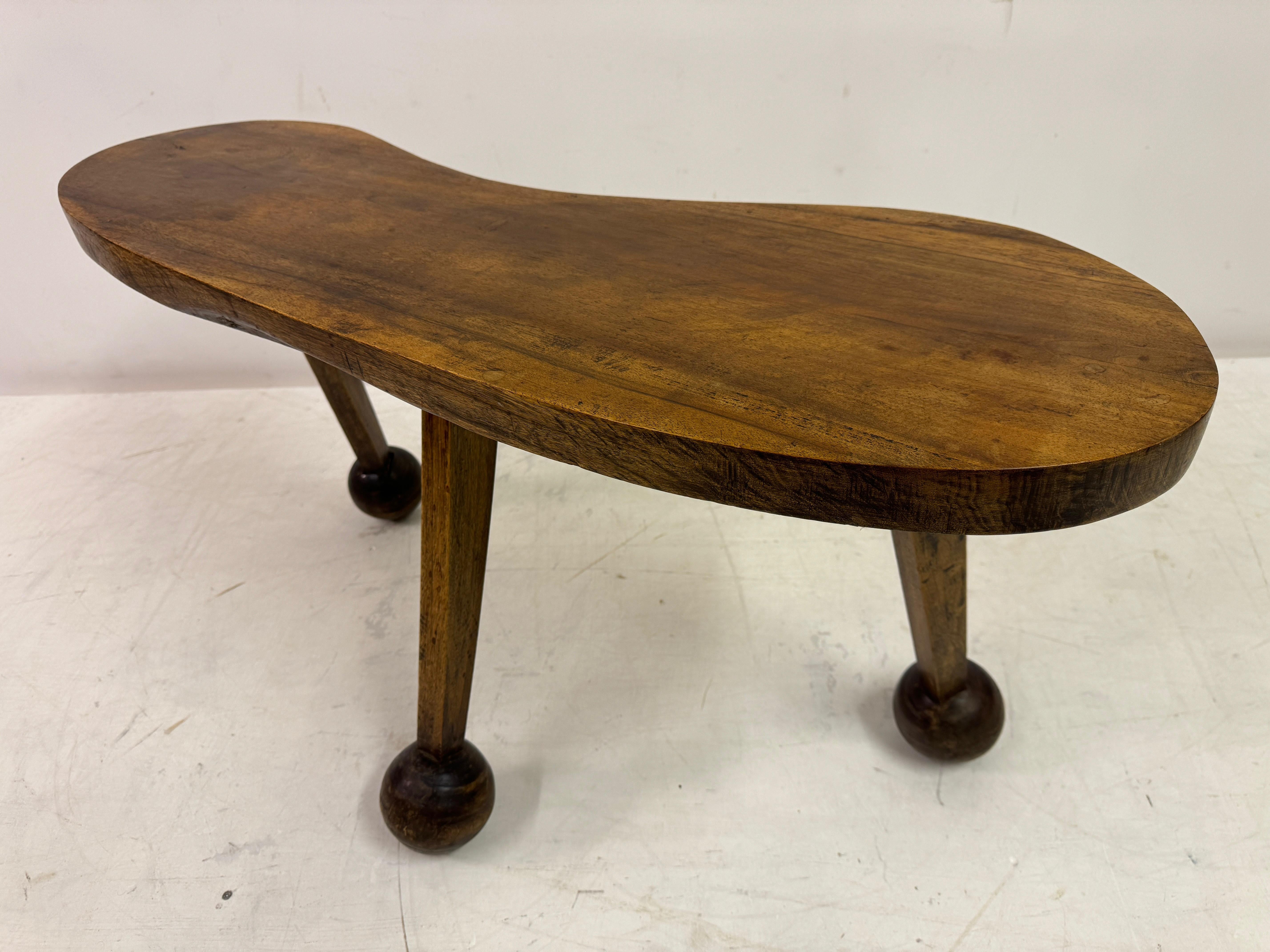 Mid Century Three Legged Coffee Table or Bench For Sale 12