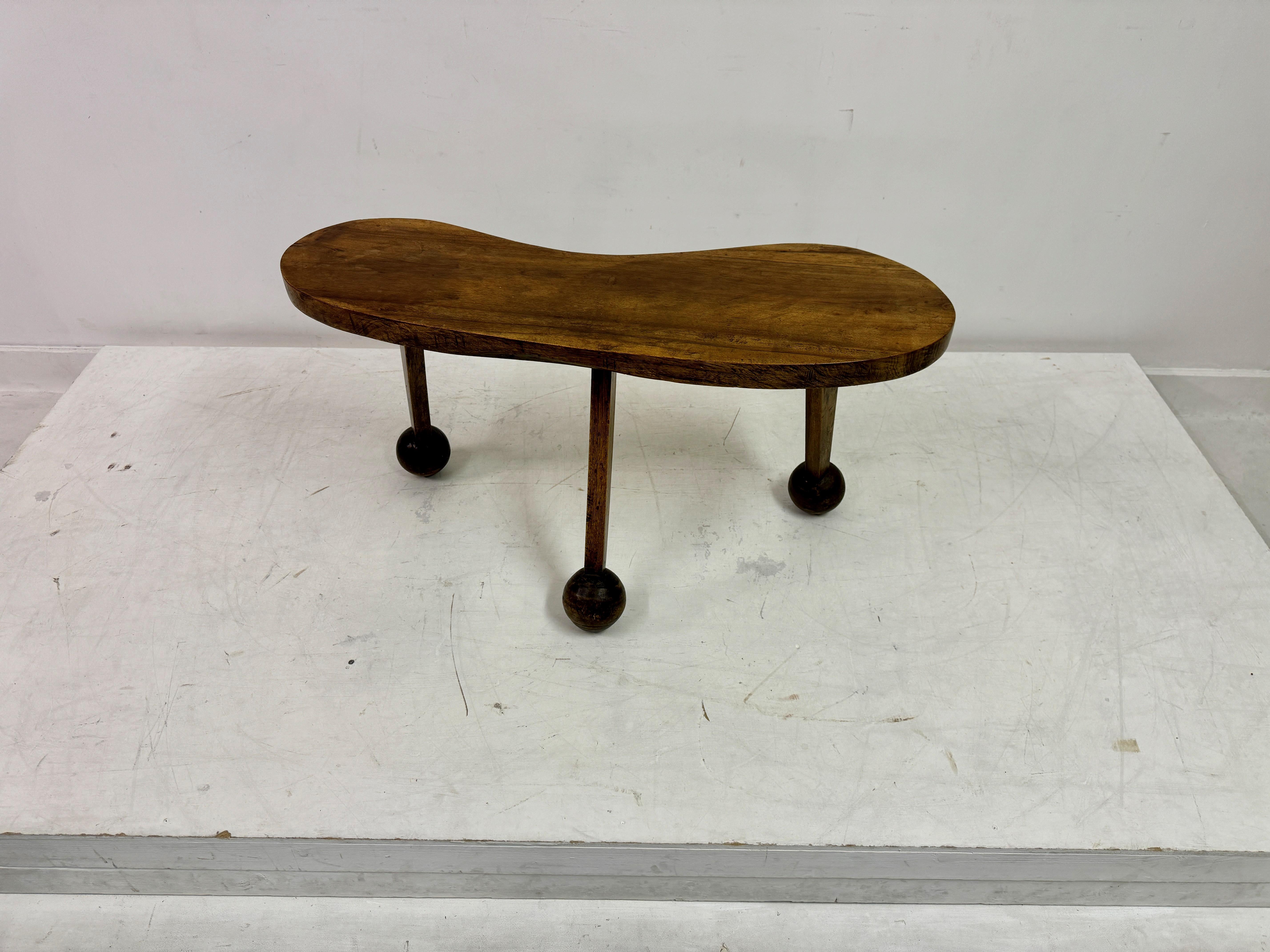 Mid Century Three Legged Coffee Table or Bench For Sale 14