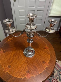 Mid century Three nozzle candelabra with decorative twisted arms