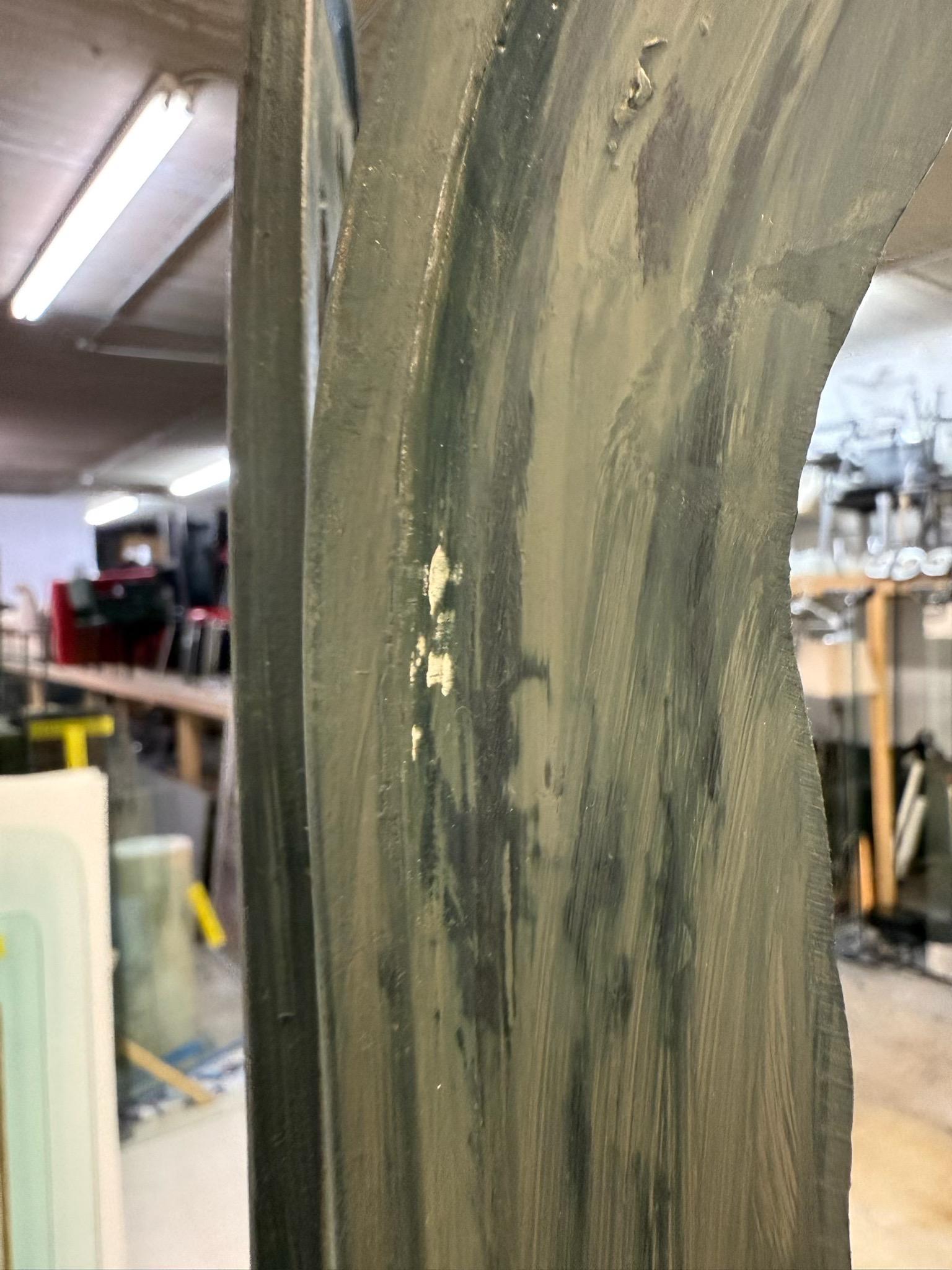 Mid-Century Three Panel Faux Bronze Finish Screen or Room Divider, 1970s For Sale 3