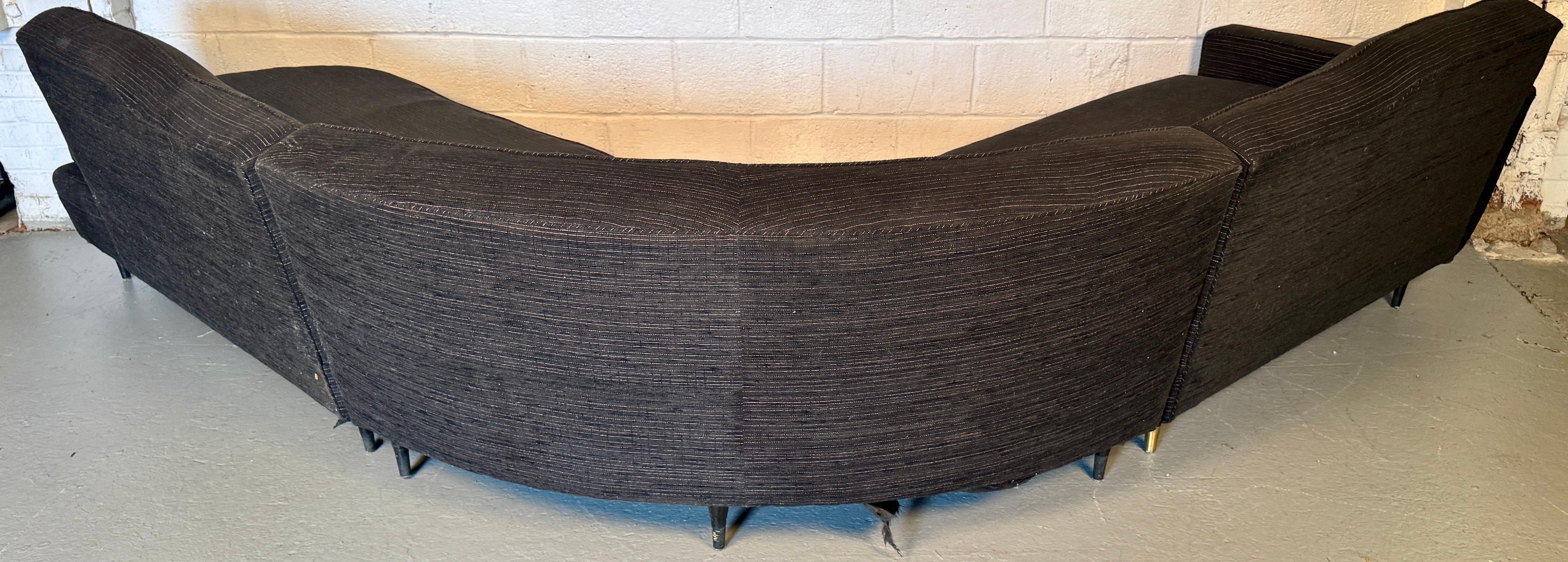 Mid-Century Three Piece Sectional Couch For Sale 9
