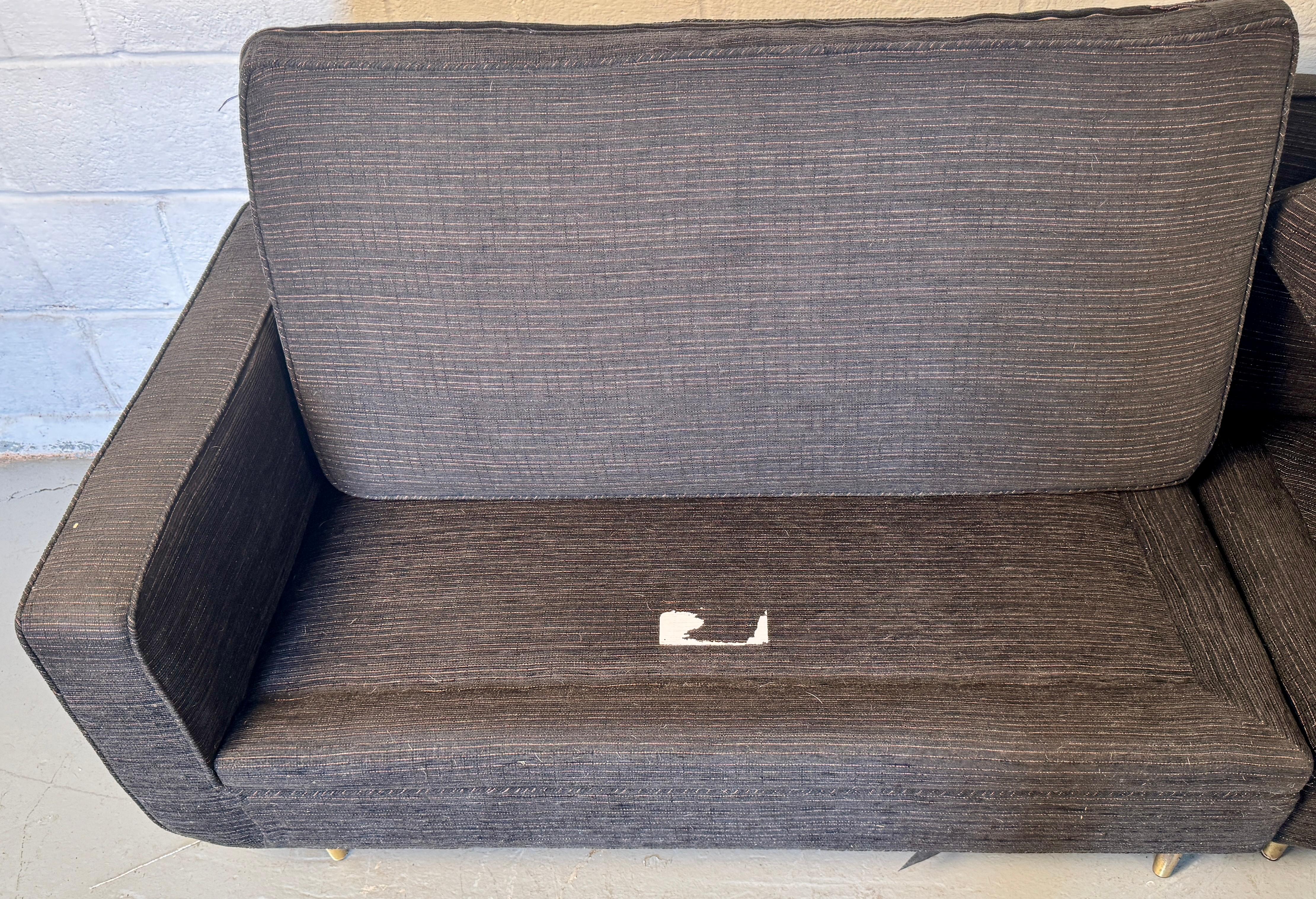 20th Century Mid-Century Three Piece Sectional Couch For Sale