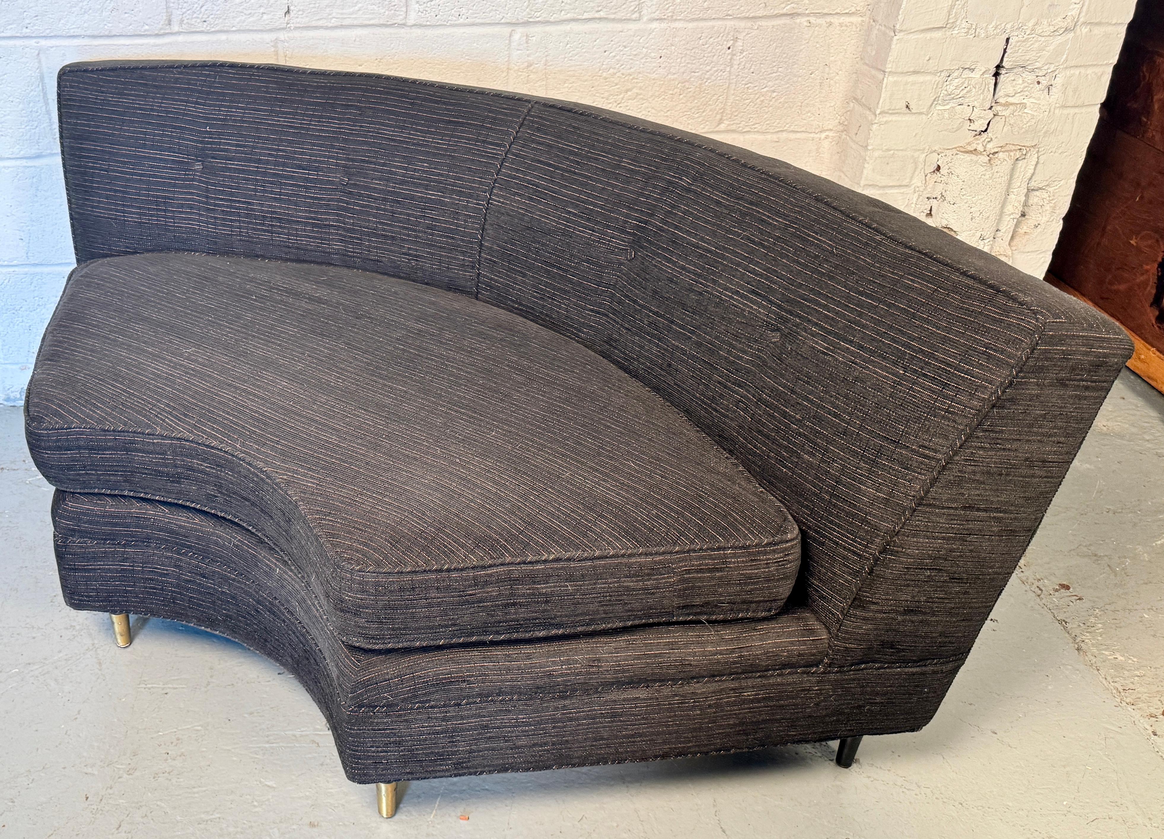 Mid-Century Three Piece Sectional Couch For Sale 3