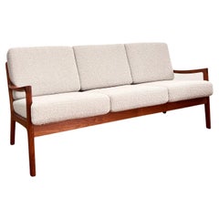 Vintage Mid-Century Three Seat Sofa Senator, Danish Design Teak Couch by Ole Wanscher