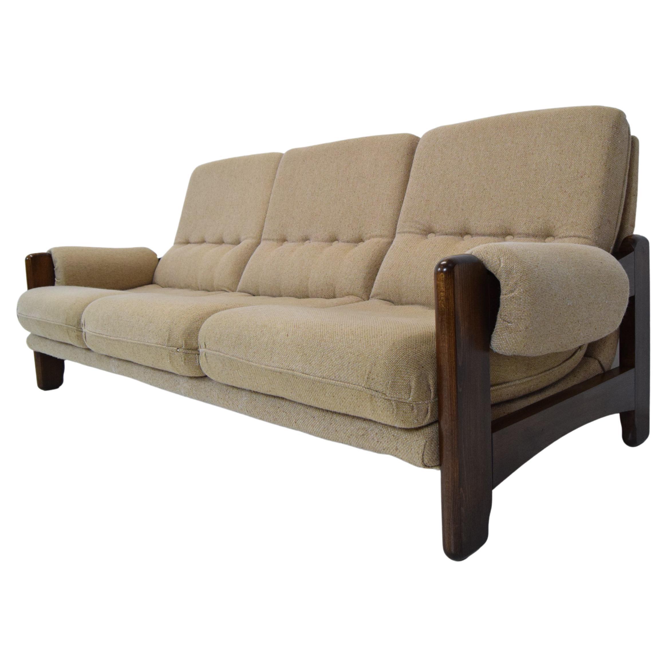 Mid-century Three Seat Sofa, 1970's.  For Sale