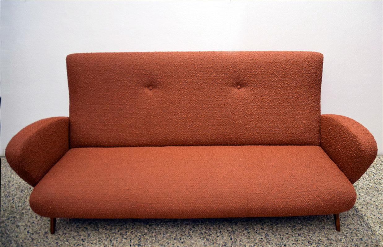 Mid-Century Modern Mid-Century Three Seats Sofa of Italian Production, 1950s For Sale