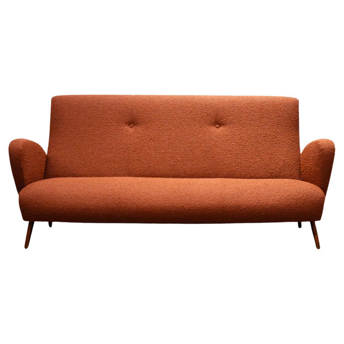 Dreisitziges Sofa aus italienischer Produktion, 1950er Jahre