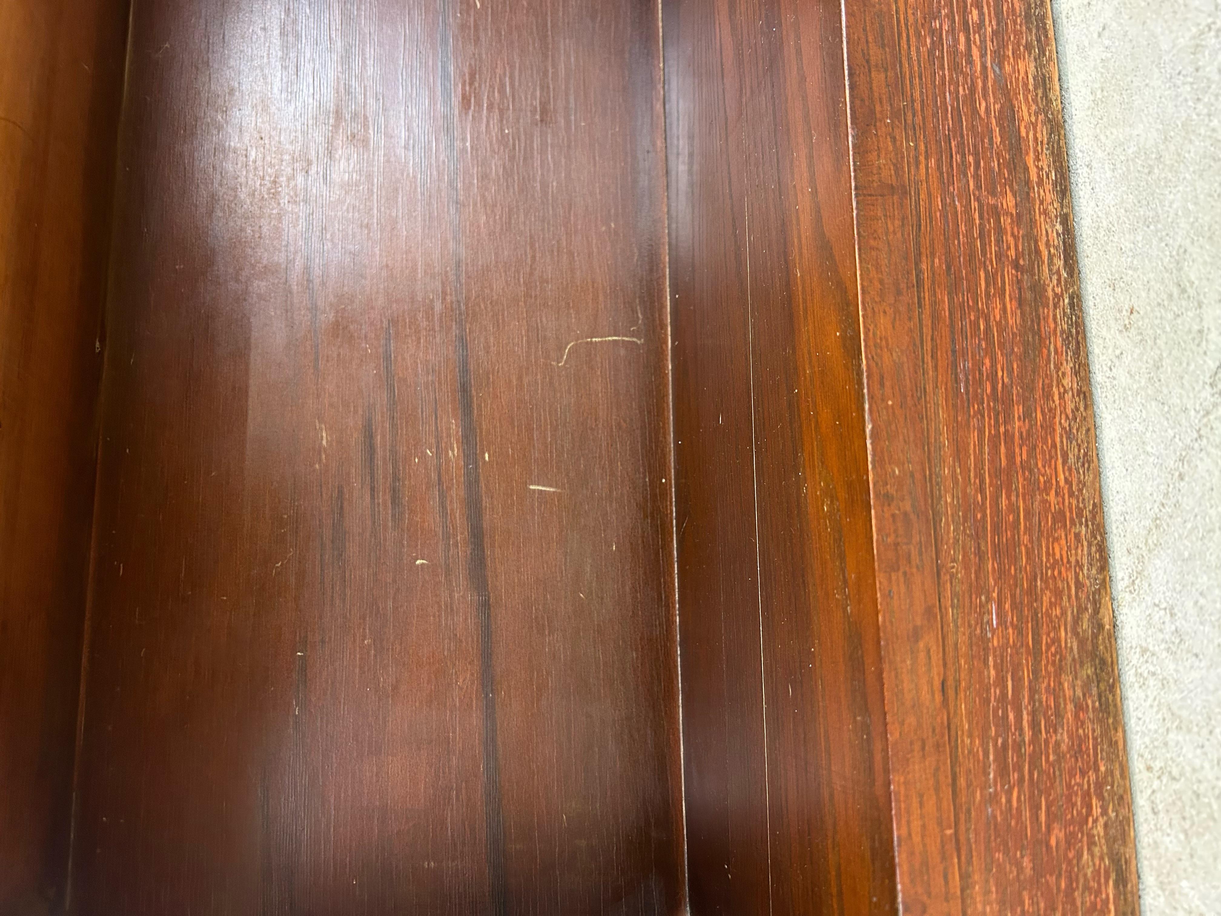 Mid Century Three Shelf Walnut Bookcase 4