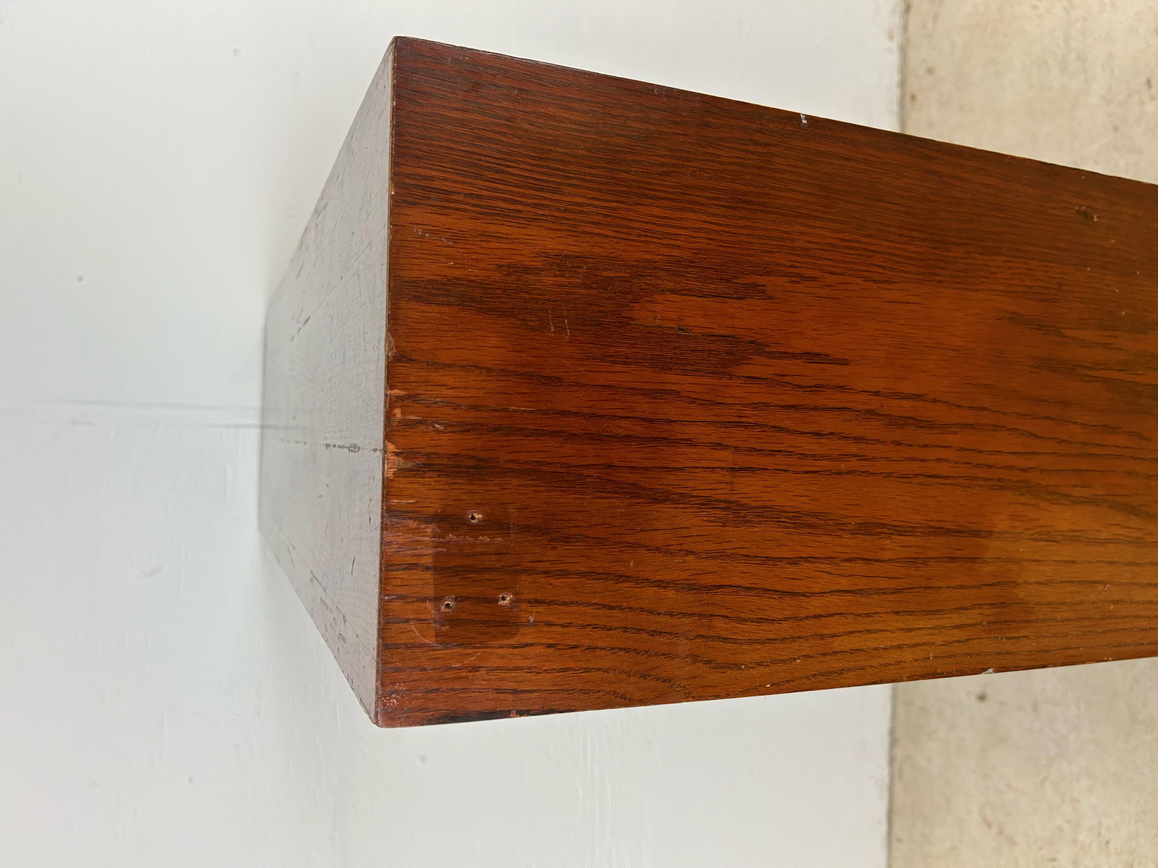 Mid Century Three Shelf Walnut Bookcase 5