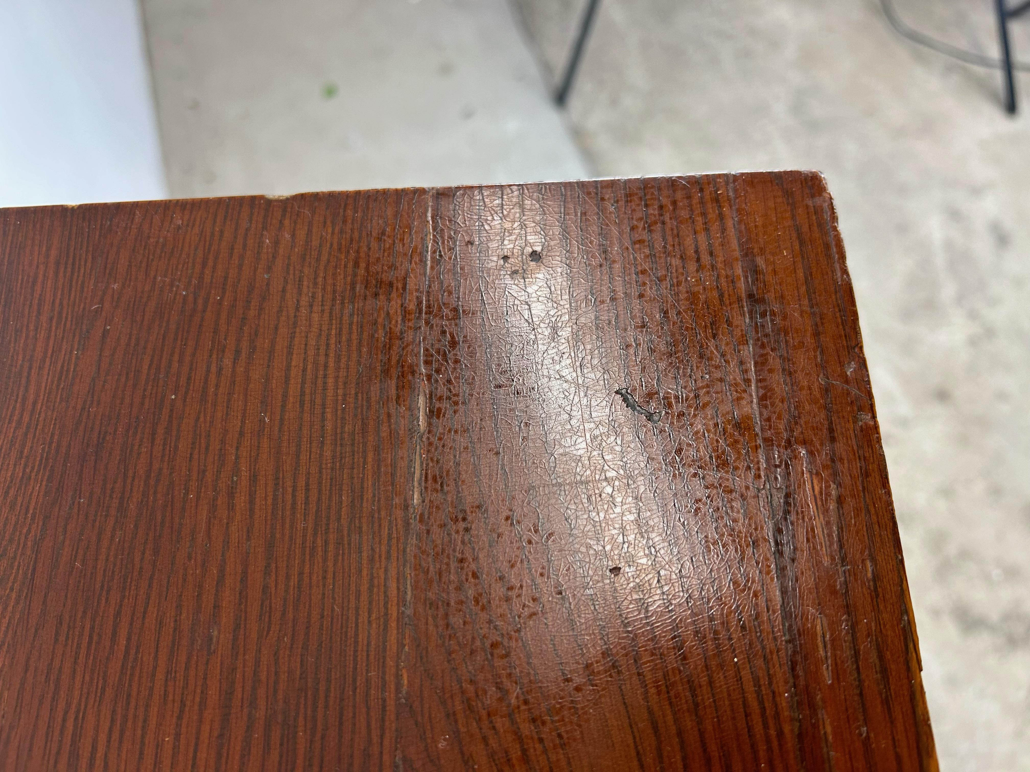 Mid Century Three Shelf Walnut Bookcase 6