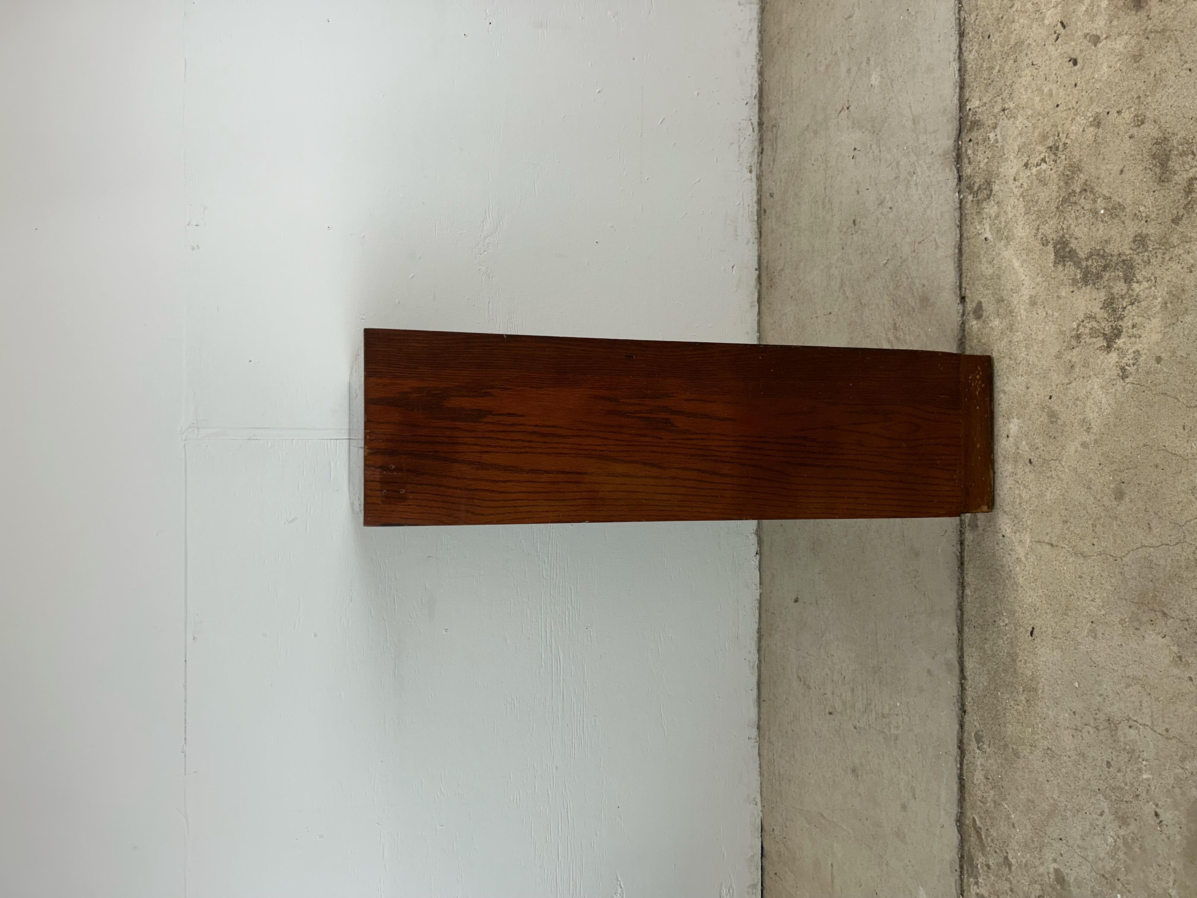 Mid Century Three Shelf Walnut Bookcase 8