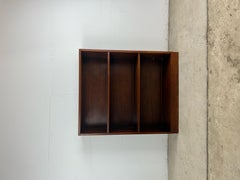 Mid Century Three Shelf Walnut Bookcase