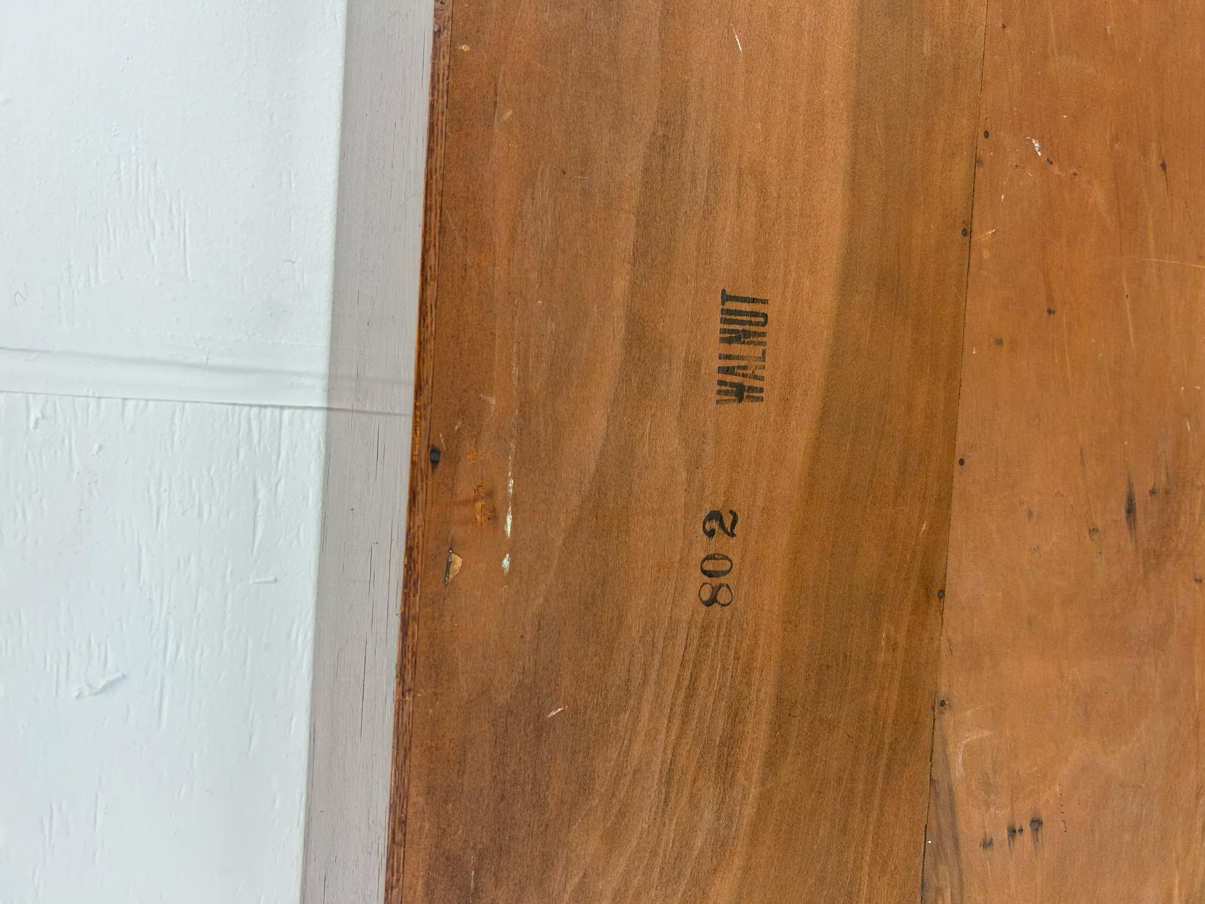 Mid Century Three Shelf Walnut Bookcase 12