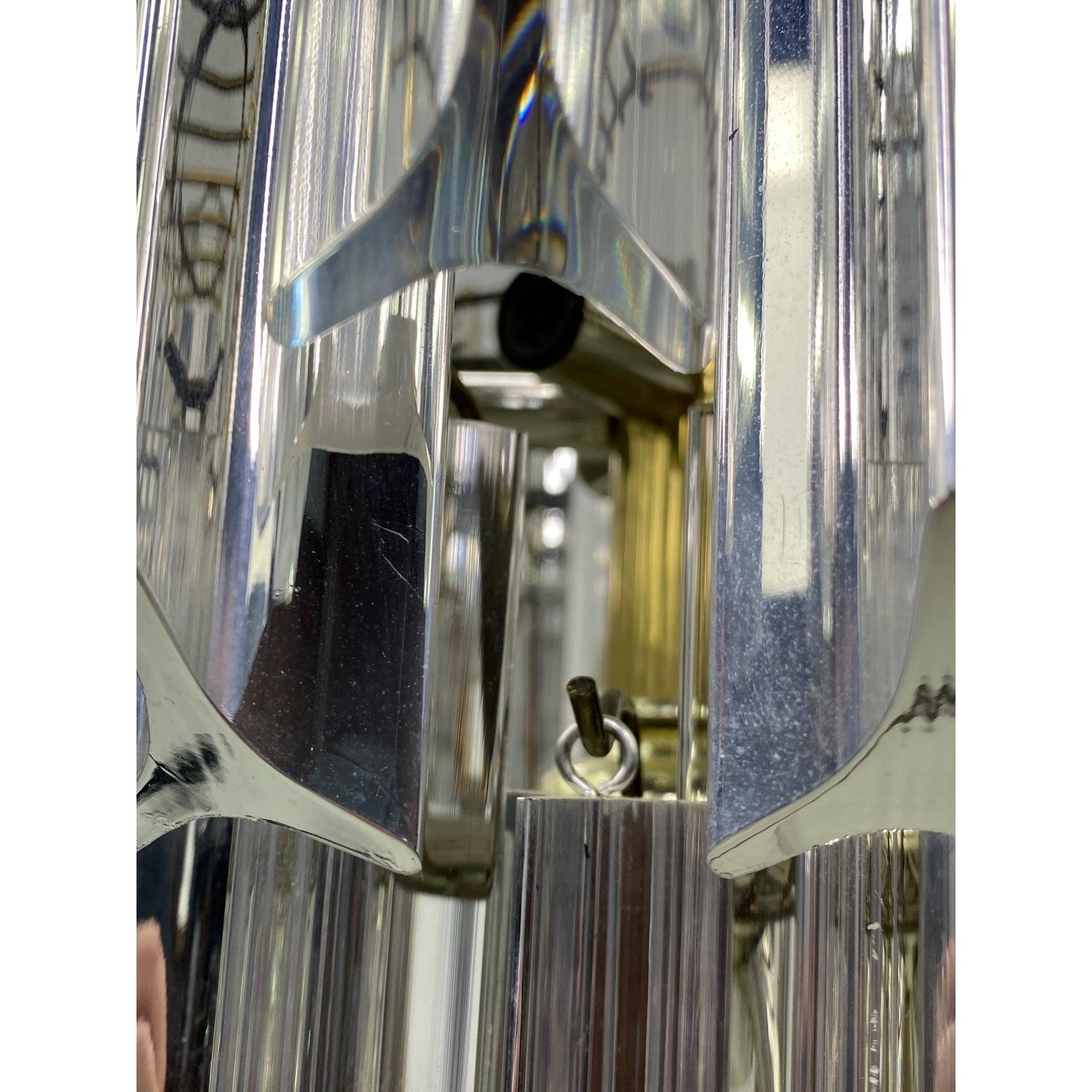 Mid-Century Three-Tier Lucite Chandelier For Sale 4