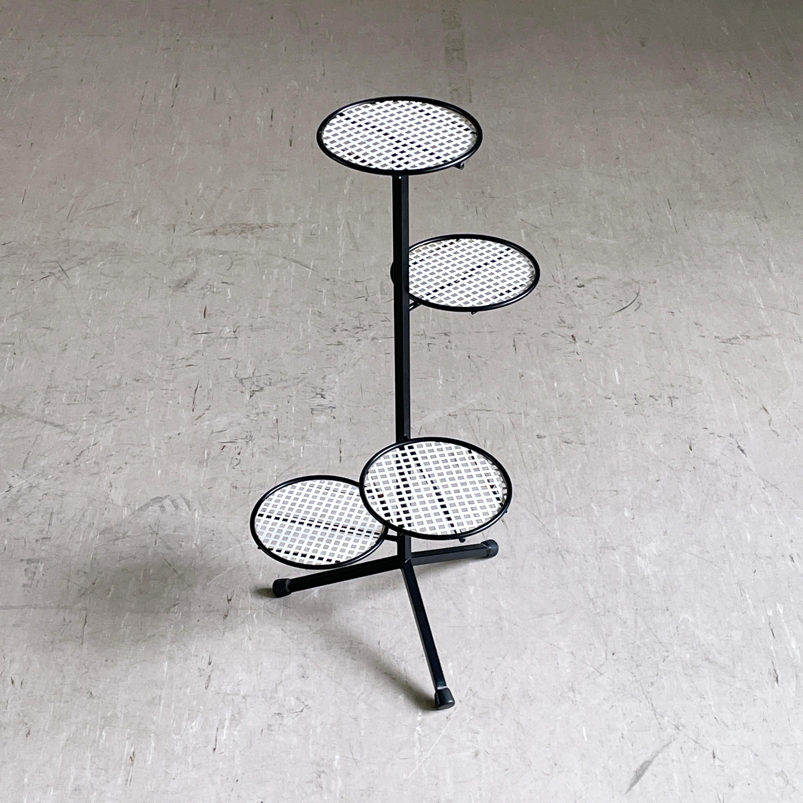 Metal Mid Century Tiered Plant Stand For Sale