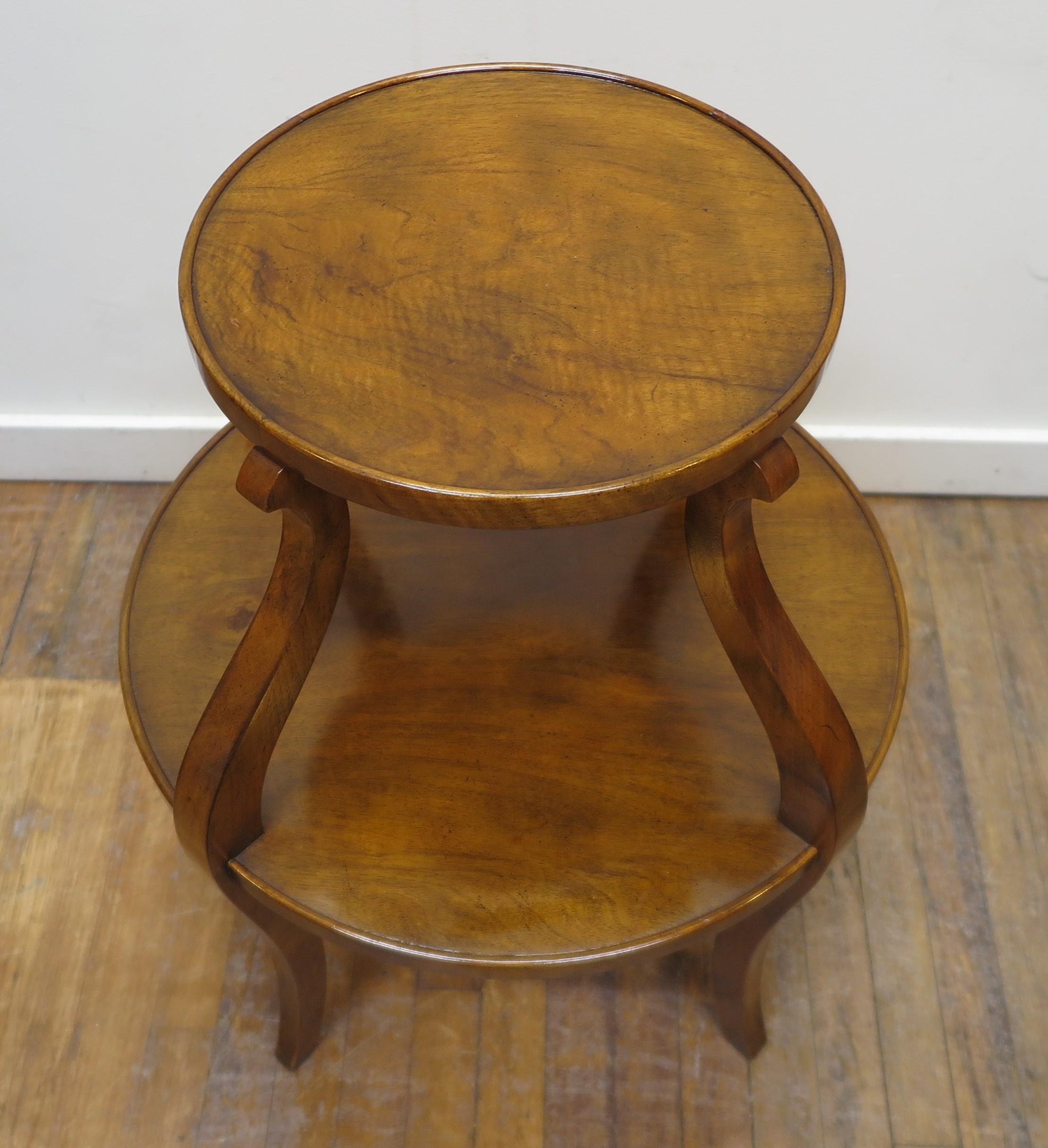 Mid-20th Century Mid Century Tiered Round Side Tables