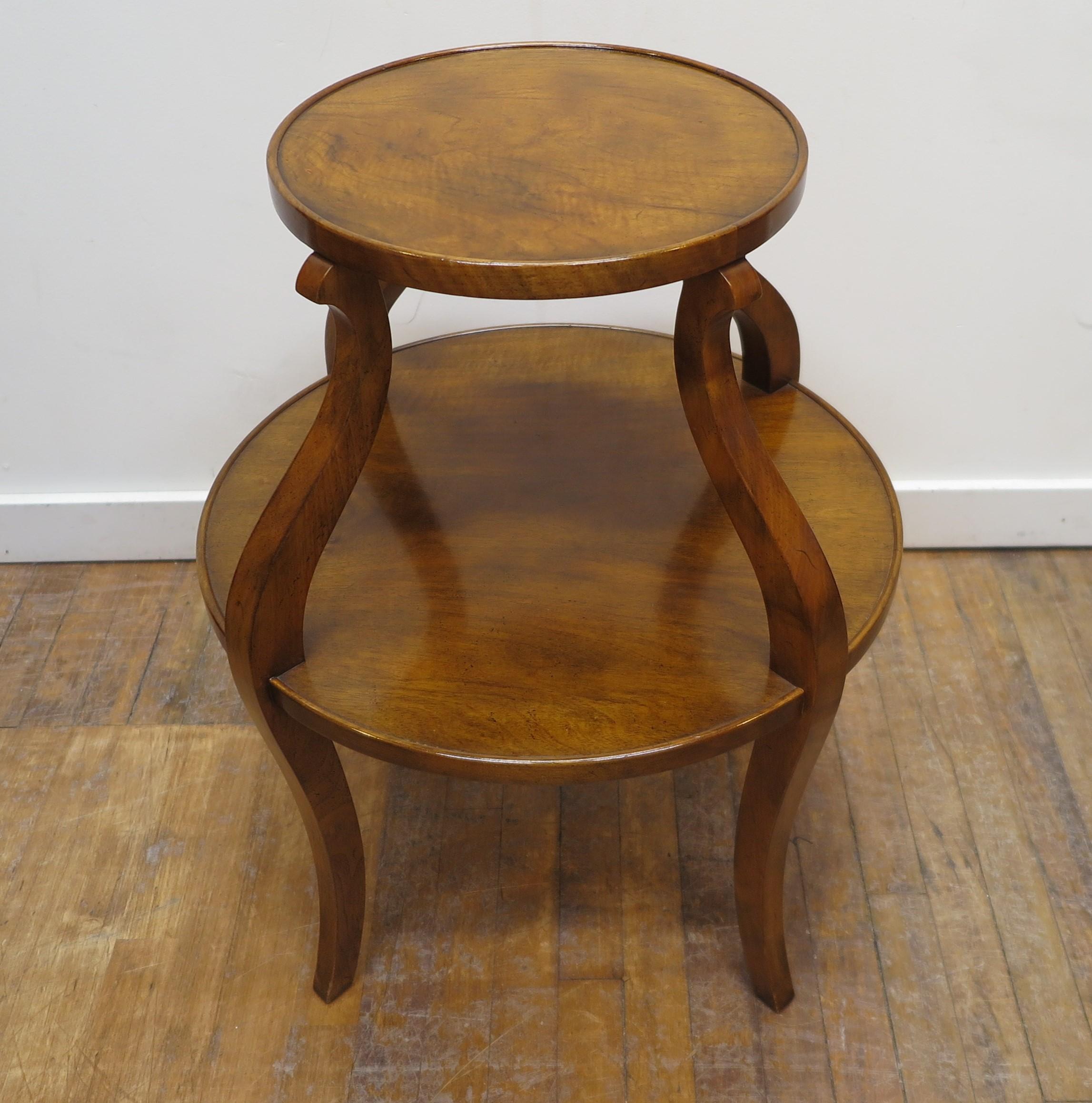Mid Century Tiered Round Side Tables 1