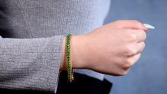 Mid-Century Tiffany & Co. Emerald 18k Yellow Gold Bracelet