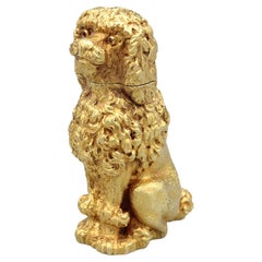 Midcentury Tiffany Schlumberger Ruby and 18k Gold Poodle Lighter