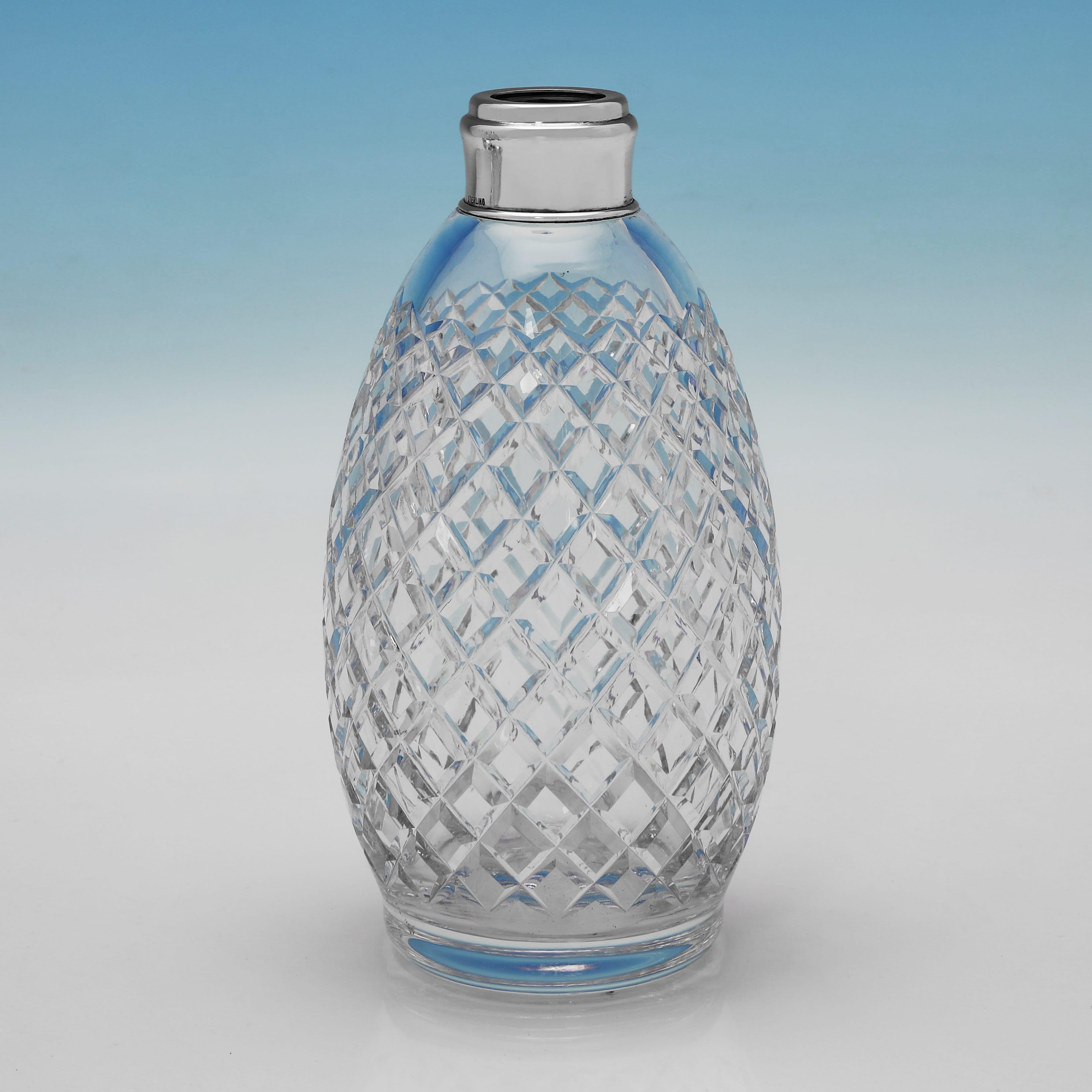 Tántalo de plata de ley Tiffany de mediados de siglo y cristal Hawkes Crystal en Bueno estado para la venta en London, London