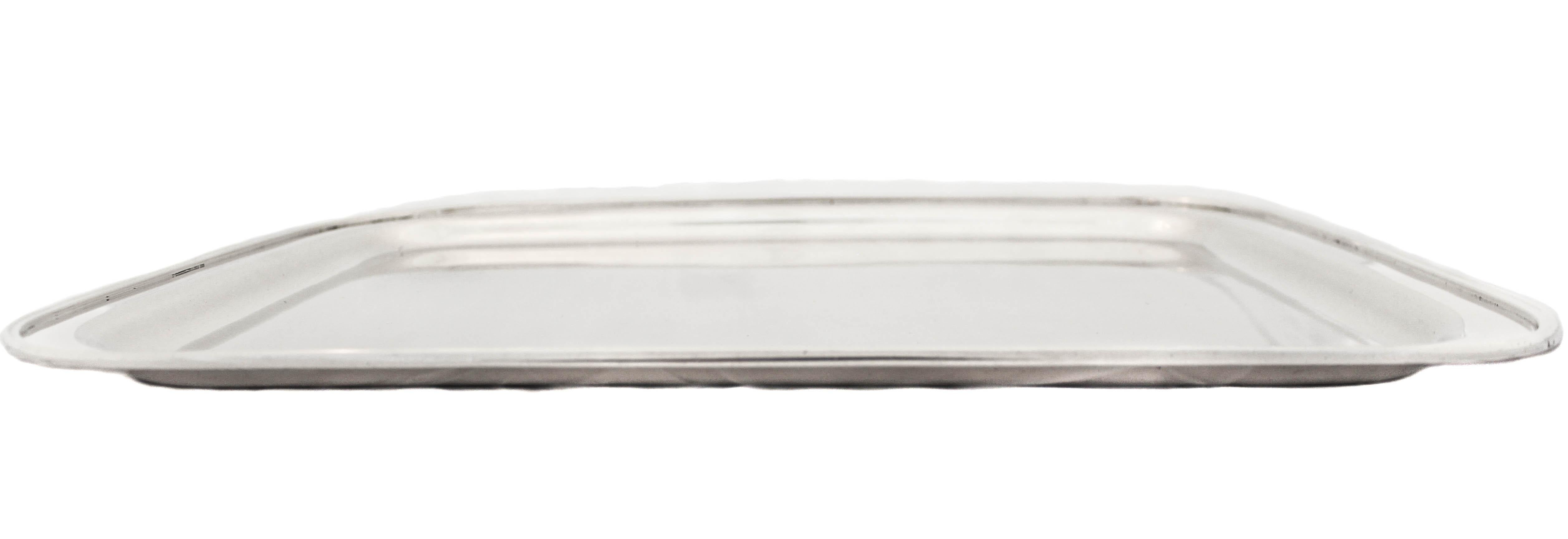 Midcentury Tiffany Sterling Silver Platter In Excellent Condition In Brooklyn, NY